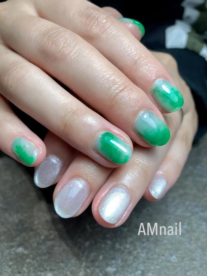 ネイル アートネイル 持ち込み ハンドネイル Am:nail 柏 SUE（スゥ）のネイルデザイン