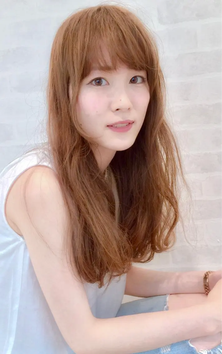 ロング カラー ハイトーンカラー 松井 大地のヘアスタイル
