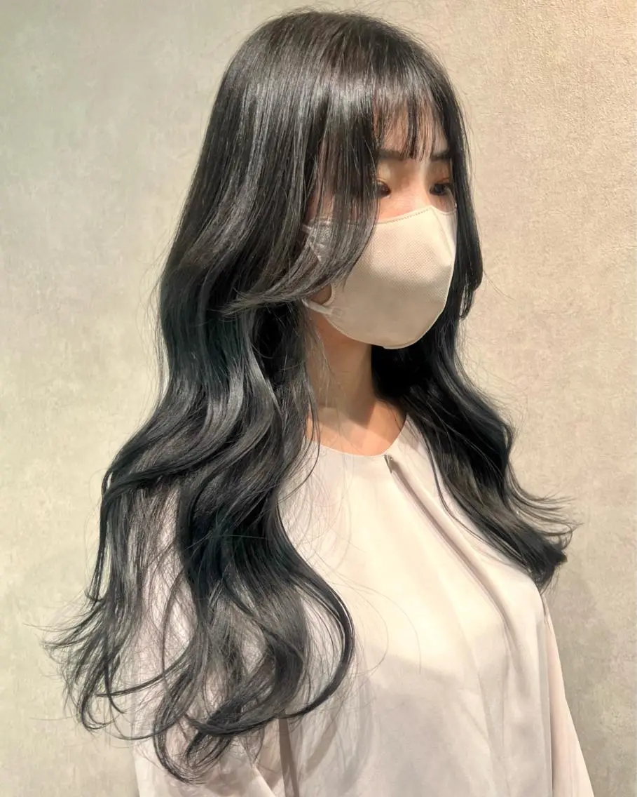ロング カット ヘアカラー サトウミノリ韓国ヘア 韓国メンズヘアのヘアスタイル