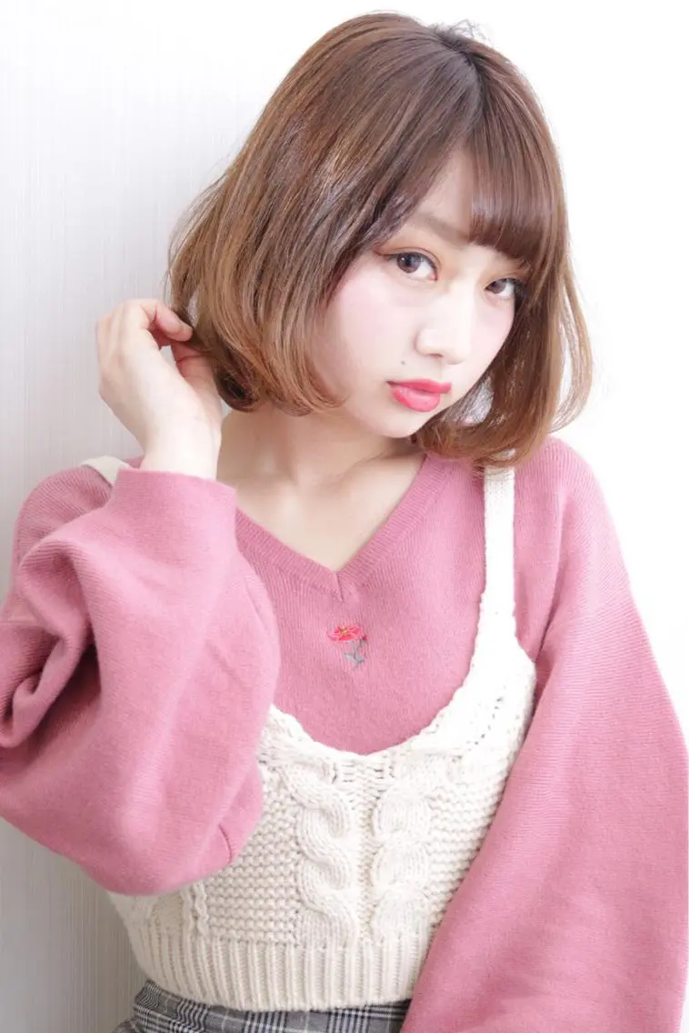 ミディアム カラー ヘアアレンジ IVY villa Suzu.のヘアスタイル