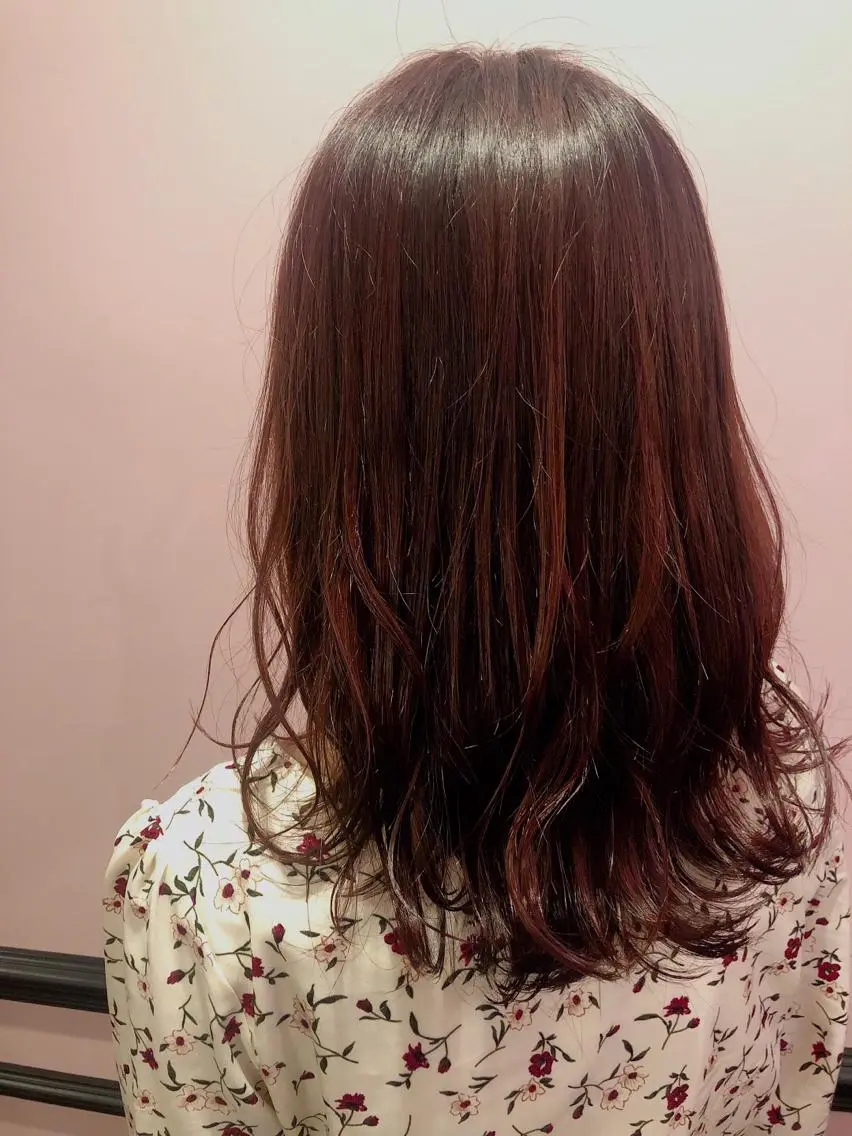 セミロング カラー ブラウンカラー カット ヘアカラー トリートメント ✨髪質改善縮毛矯正✨ 宇田川修平のヘアスタイル