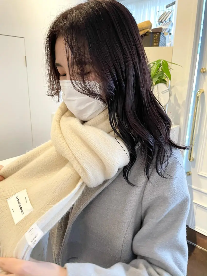 ミディアム カラー 安藤 佑衣のヘアスタイル