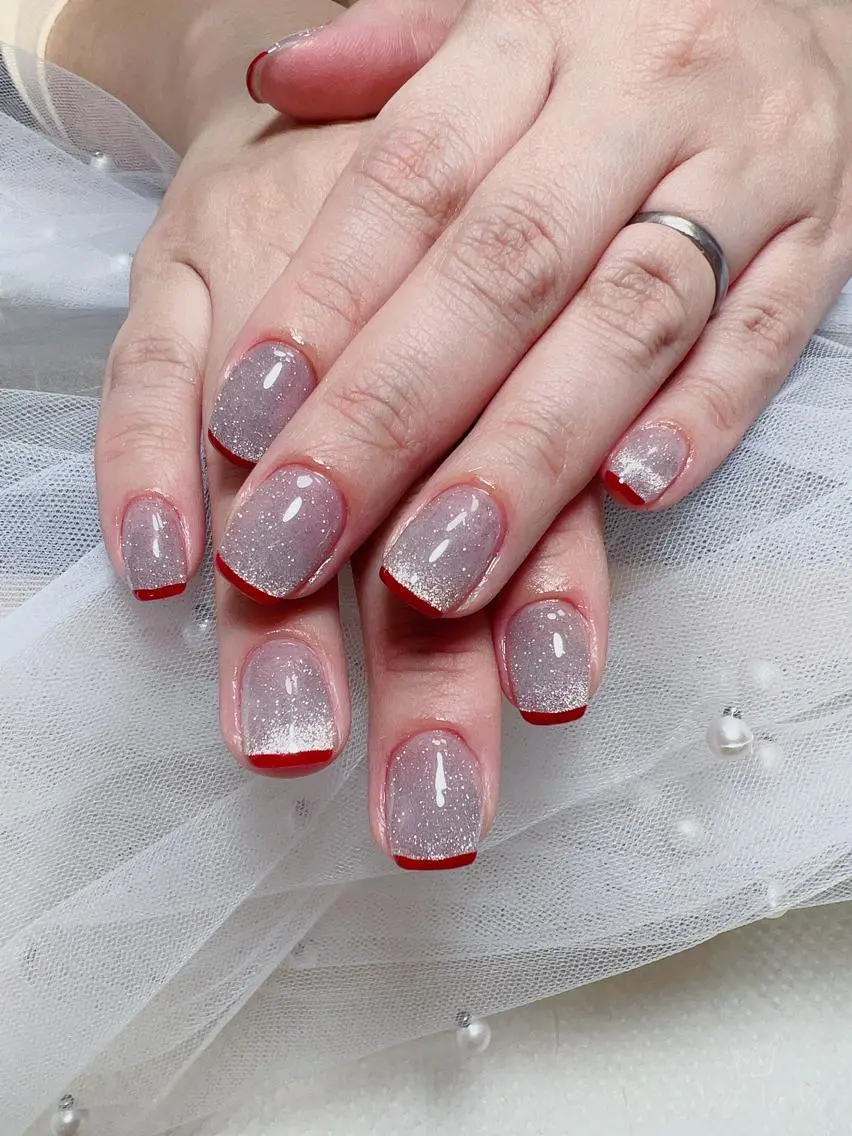 ショート カラー ネイル フレンチネイル ハンドネイル Nail NaNaのネイルデザイン