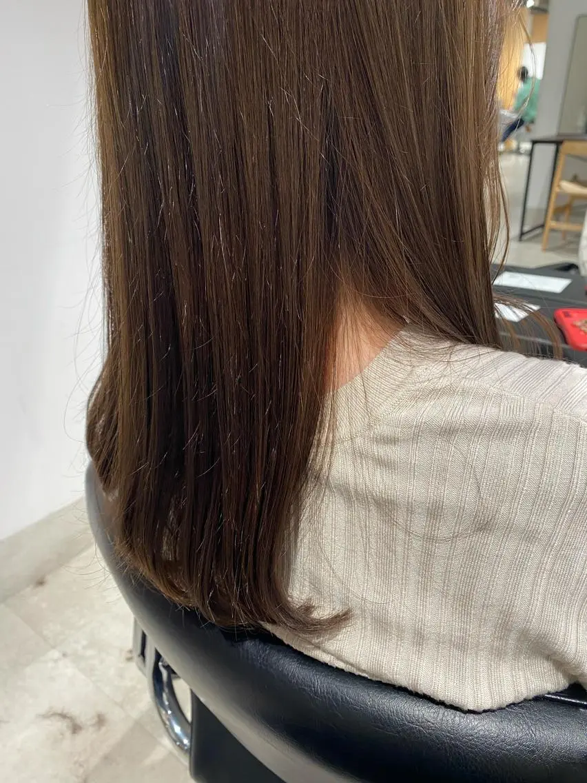 セミロング モテ艶カラー 🎖さえきはるかのヘアスタイル
