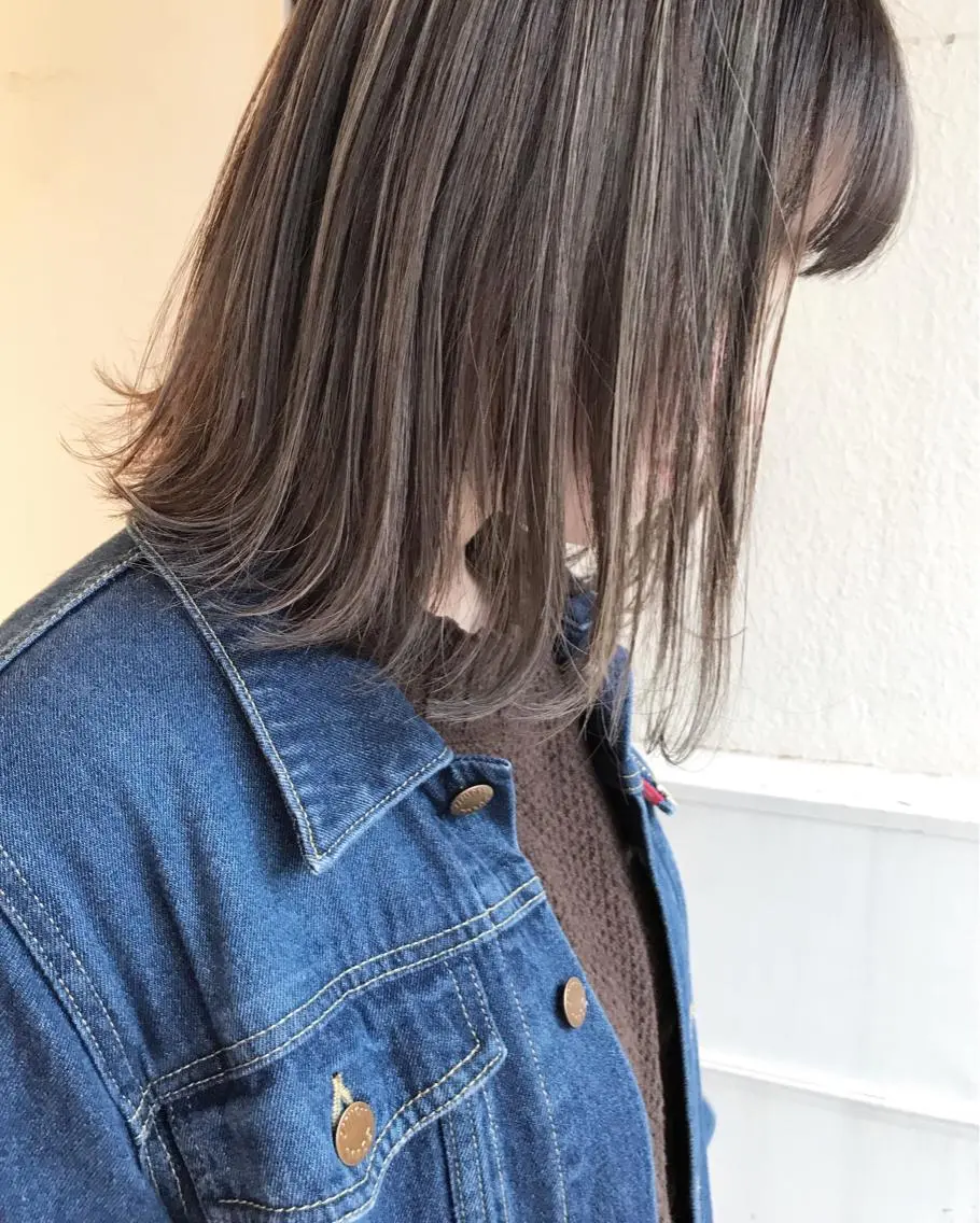 ショート ボブ ハイライト Musiiik hairのヘアスタイル