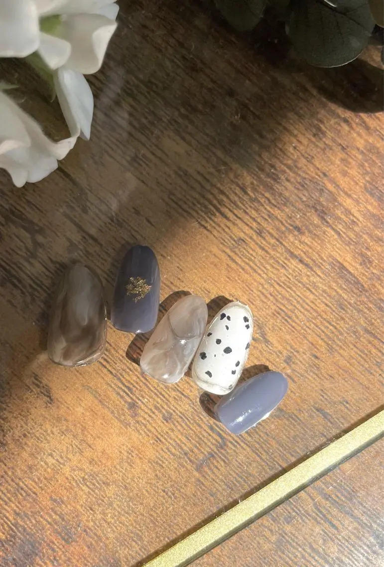 ネイル ミラーネイル ハンドネイル le_rire _nailのネイルデザイン