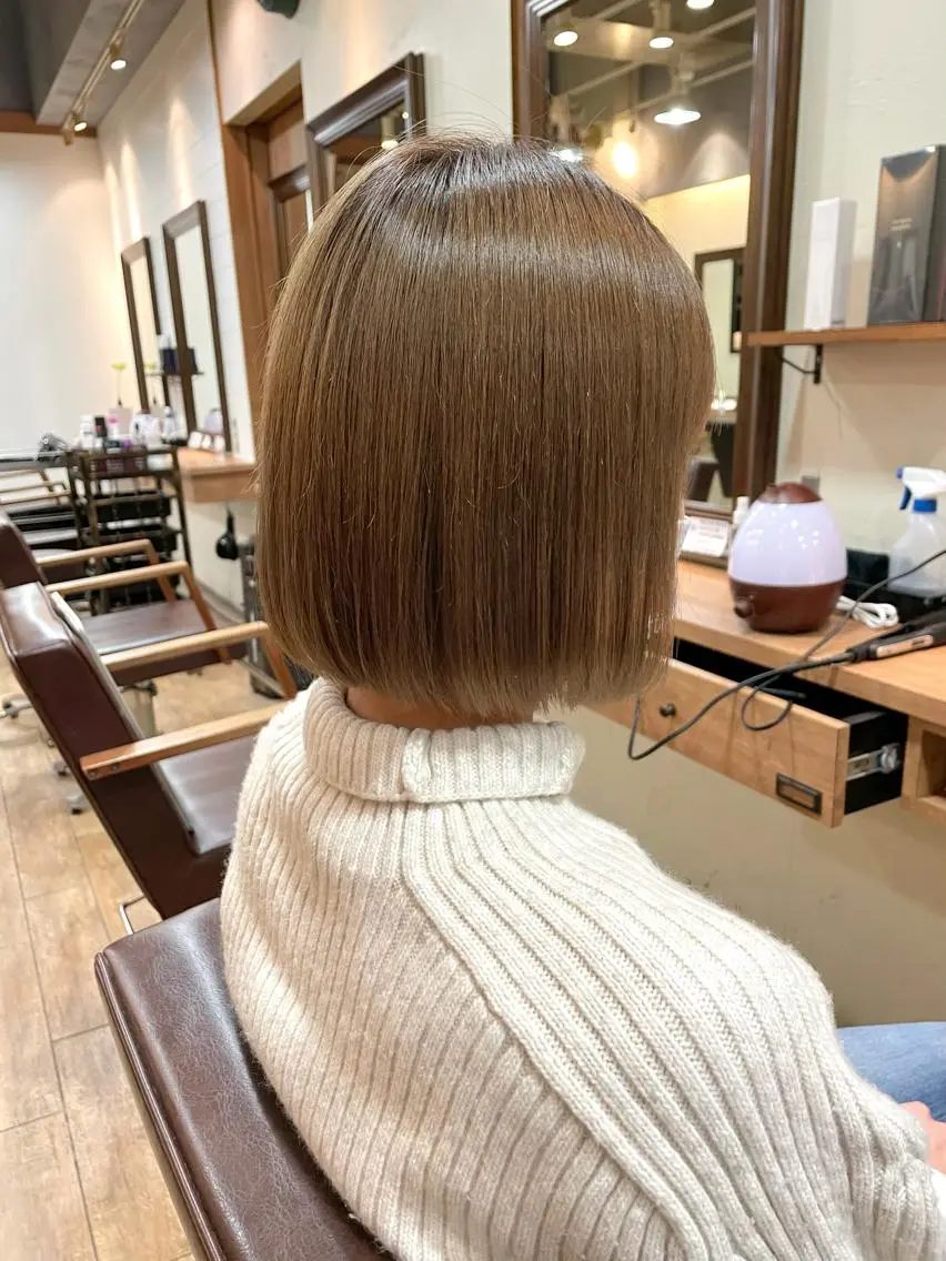 ショート カラー ショート/ボブ/ メンズ/縮毛矯正のヘアスタイル