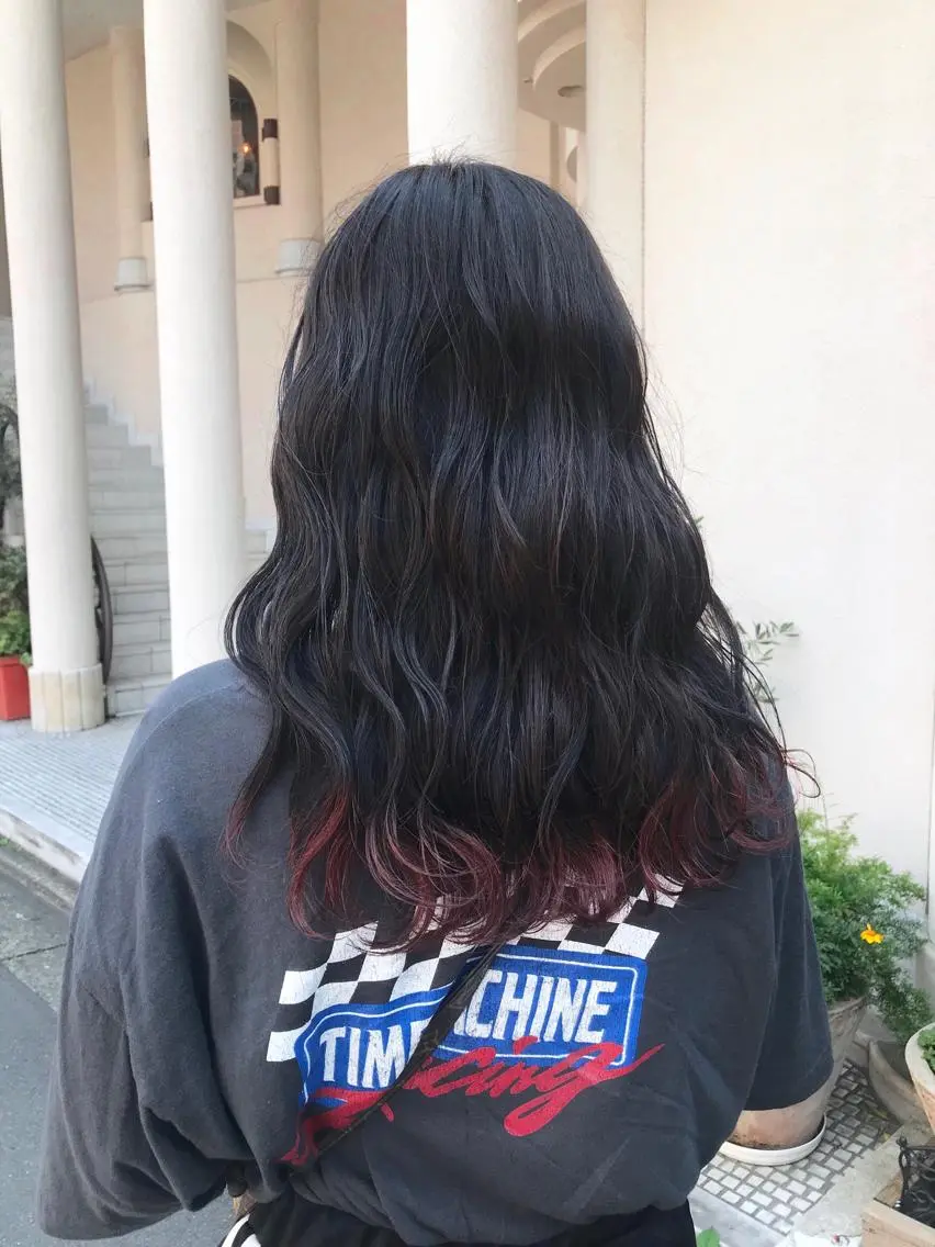 ロング カラー 色落ちまでキレイに! !女性サロンのヘアスタイル