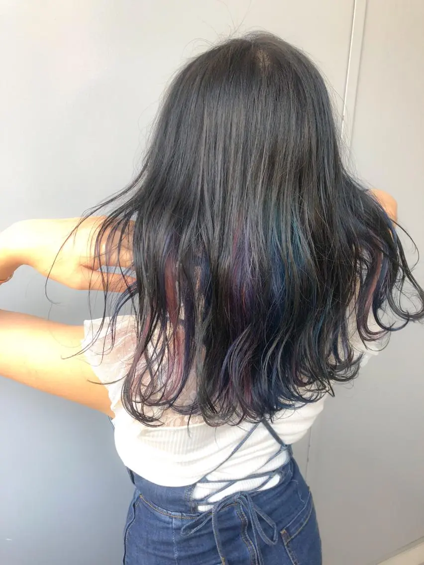 セミロング カラー ヘアアレンジ kenta GATTACAのヘアスタイル