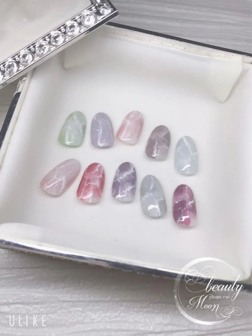 ネイル アートネイル ワンカラーネイル beauty ☪︎moonのネイルデザイン
