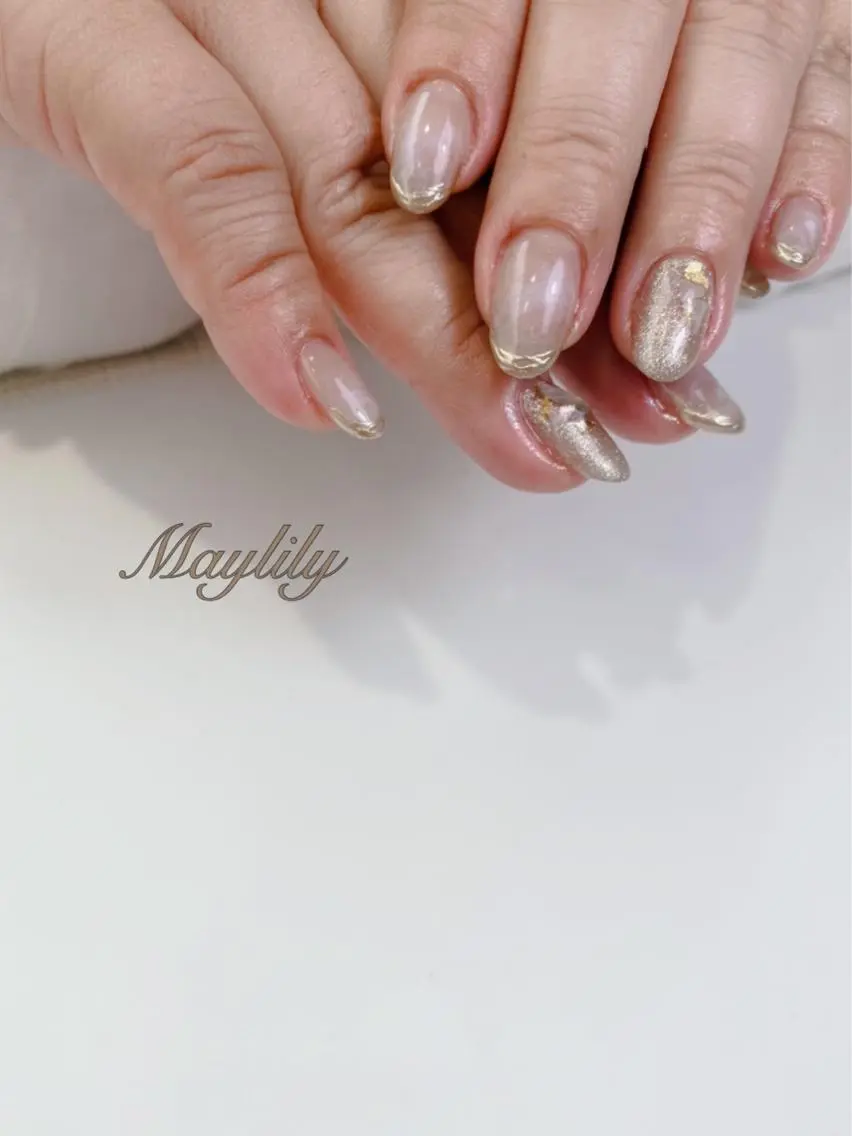 ネイル 持ち込み ハンドネイル Nail salon Maylilyのネイルデザイン