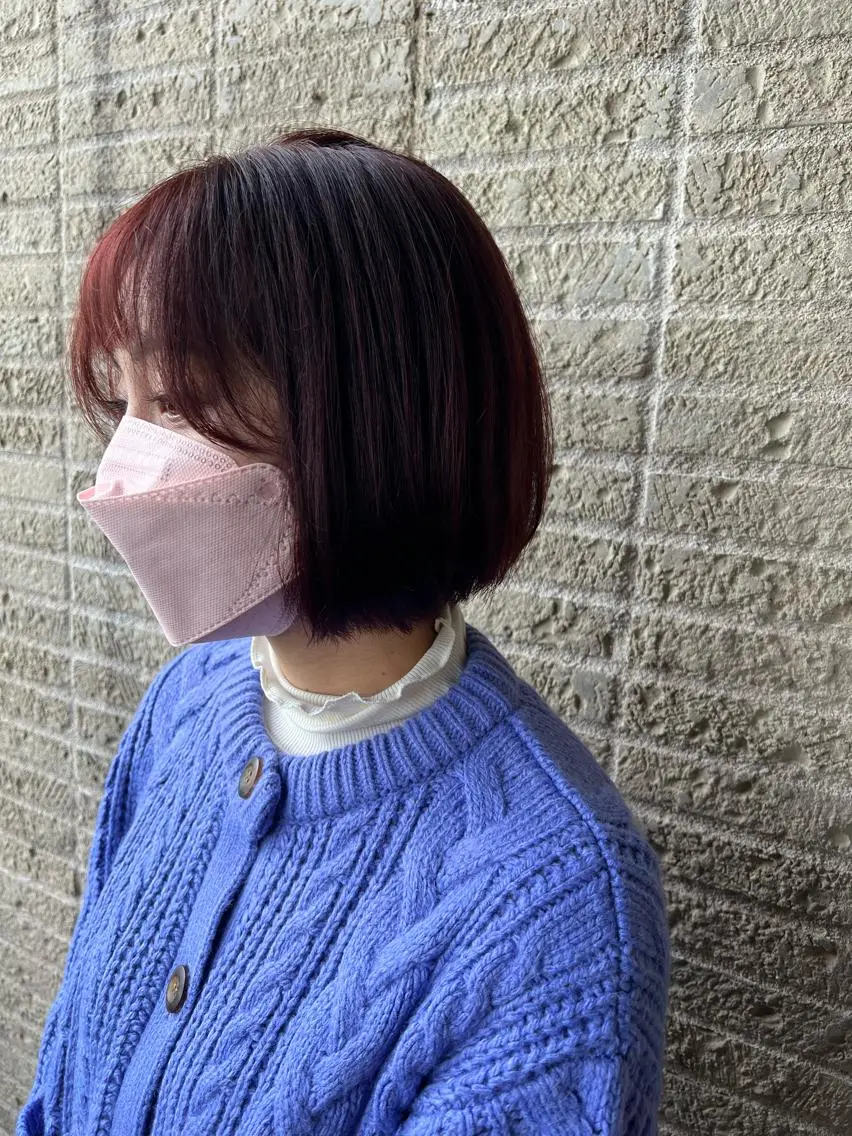 ショート カラー ヘアアレンジ ダブルカラー ピンクカラー 加藤 綾華のヘアスタイル