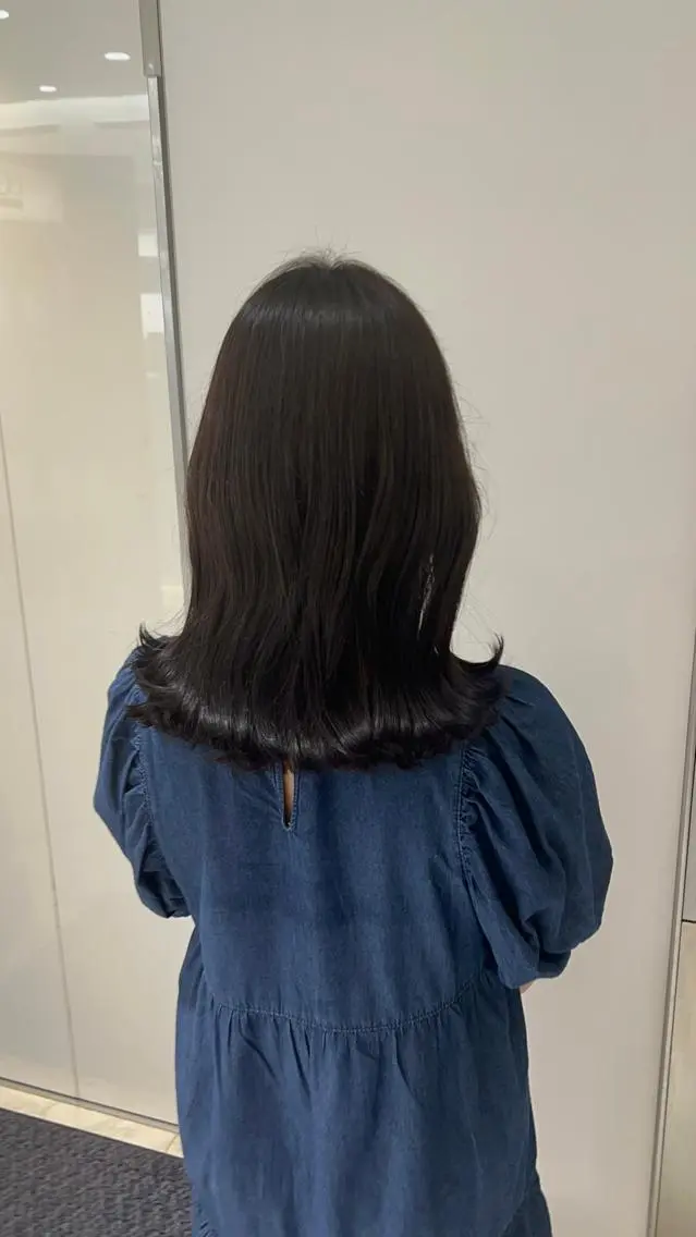 セミロング カラー 透明感カラー トリートメント 顔周り/透明感/銀座 🩵rinoのヘアスタイル
