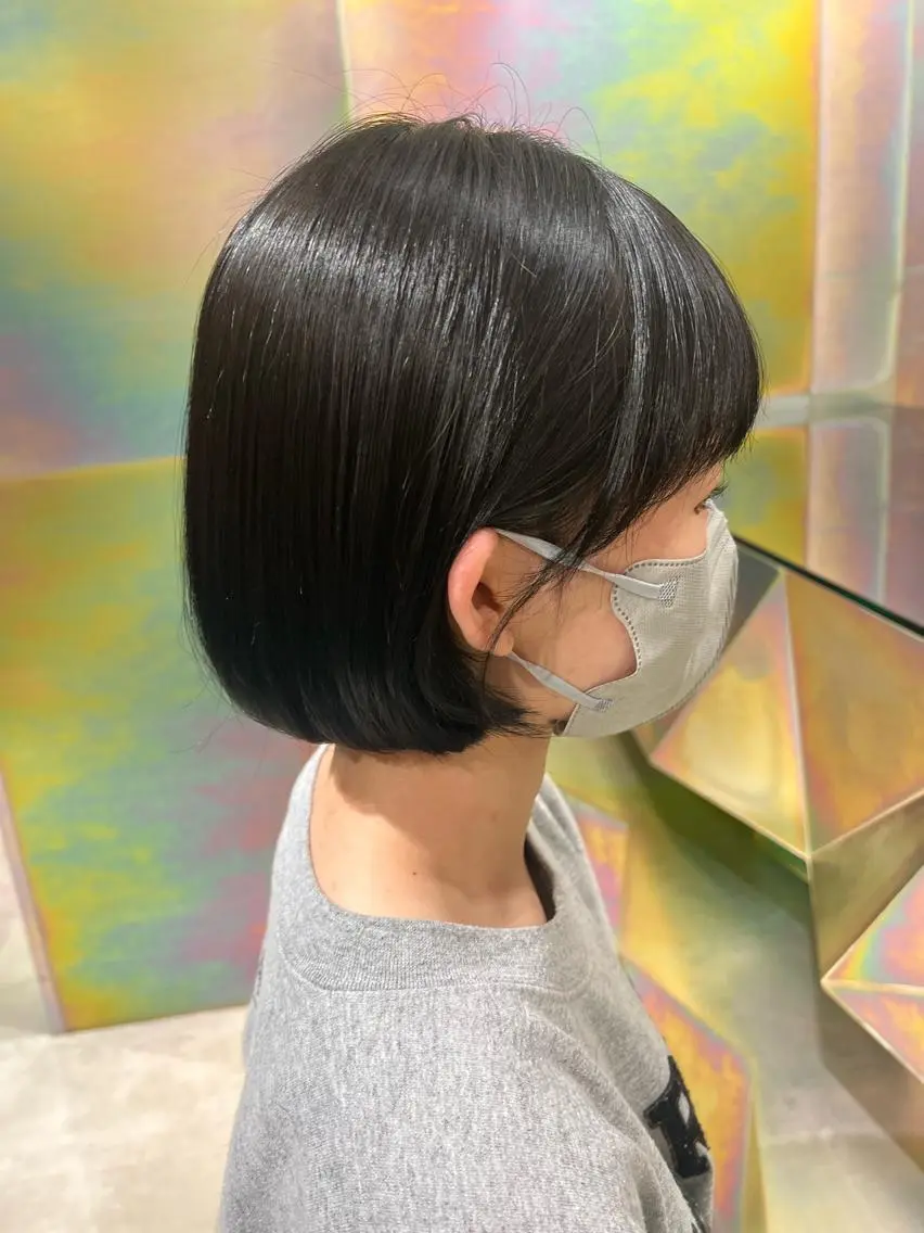 ショート カラー ボブ カット 似合わせボブ/ 大人ボブ🩵しおのヘアスタイル
