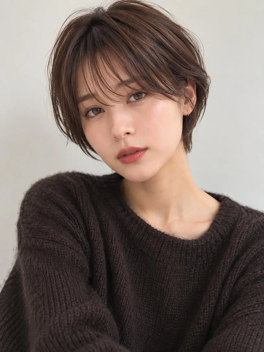 ショート カラー ブリーチ ケアブリーチ 透明感カラー ダブルカラー イヤリングカラー カット ヘアカラー トリートメント ヘッドスパ "オトナ髪”/ LAKA TOCCAのヘアスタイル