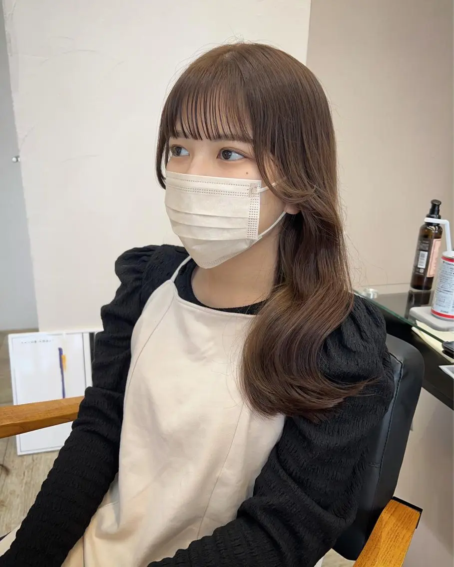 ミディアム カラー 韓国風ヘア テトネ タカシのヘアスタイル
