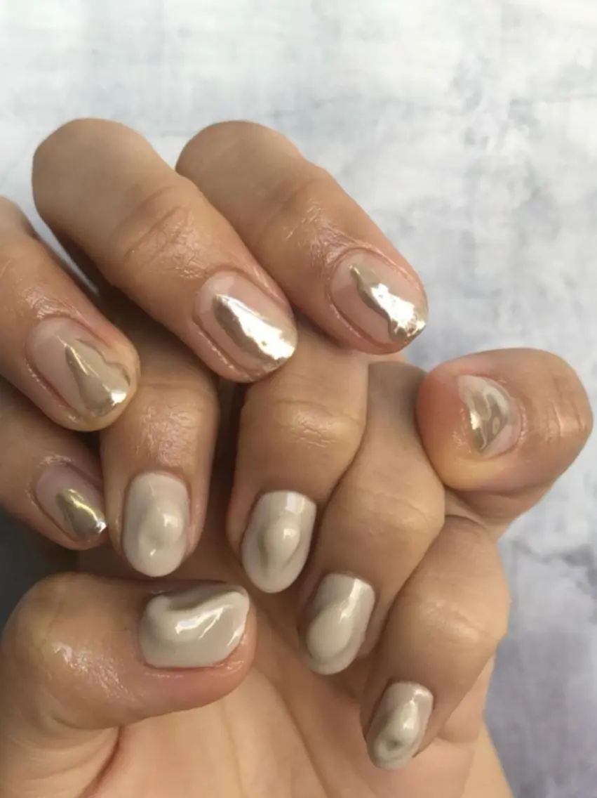 ネイル ミラーネイル ハンドネイル ハンドケア lylynail YUUKAのネイルデザイン