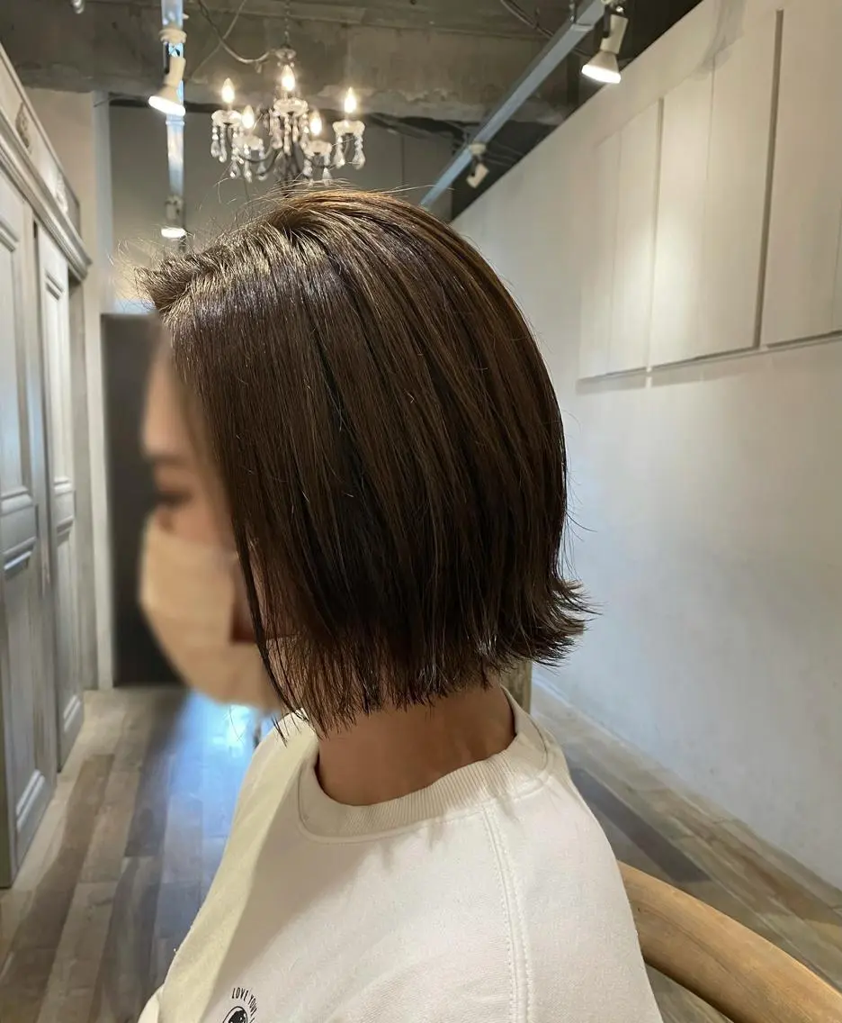 ショート ボブ カット トリートメント 玉邑 美菜のヘアスタイル