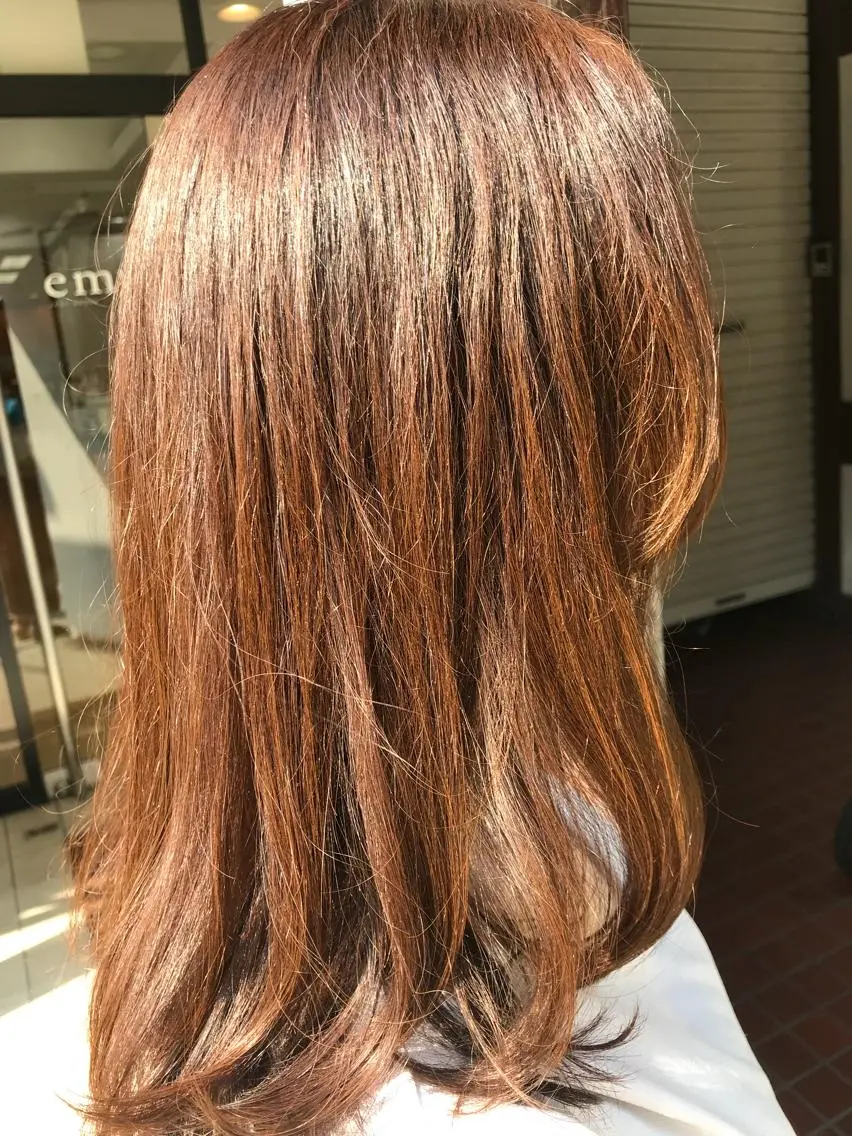 ロング カラー アッシュ アッシュブラウン ブラウンカラー CHIHIRO 渋谷Litのマツエク・マツパデザイン