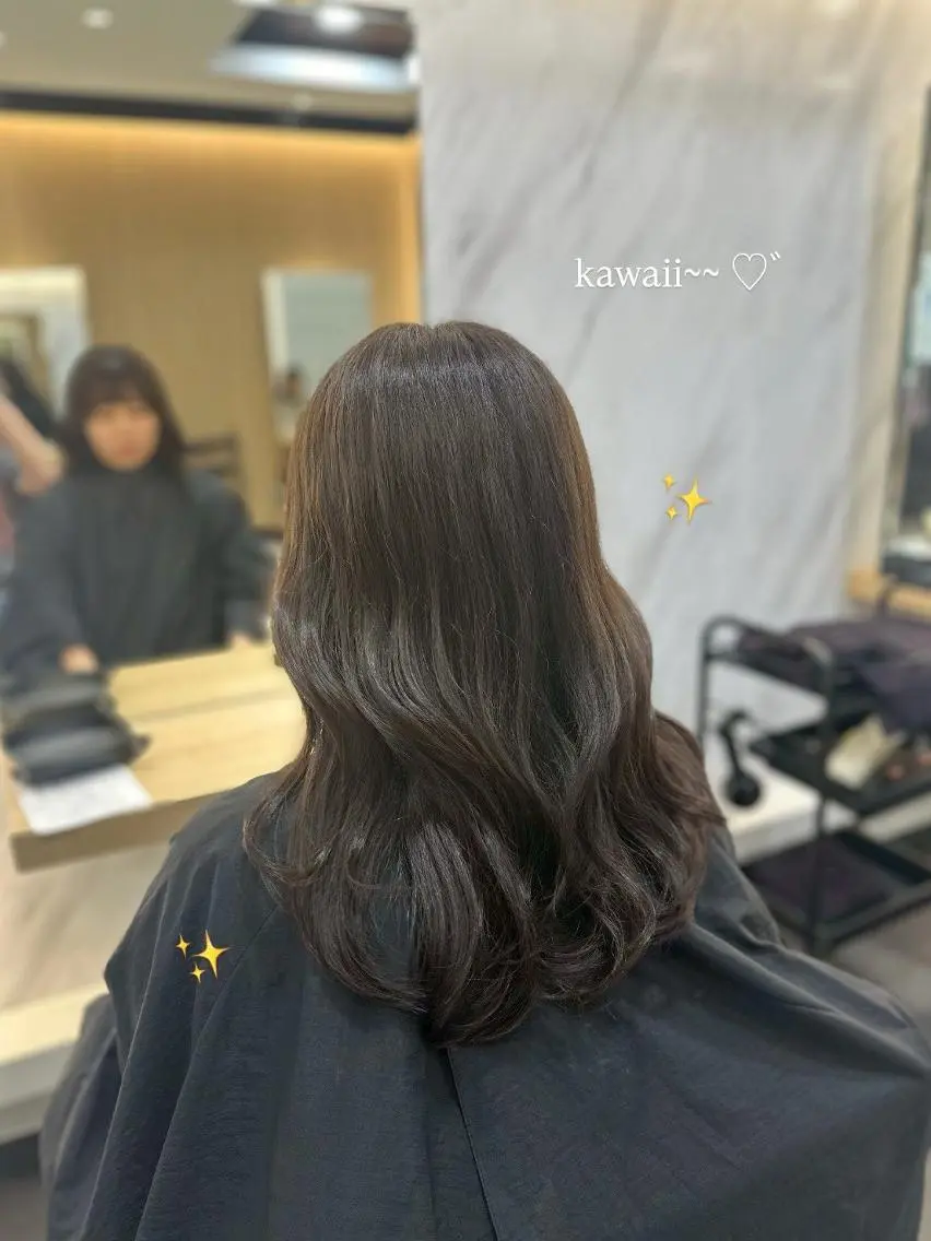 セミロング カラー L.E.M 仙台のヘアスタイル