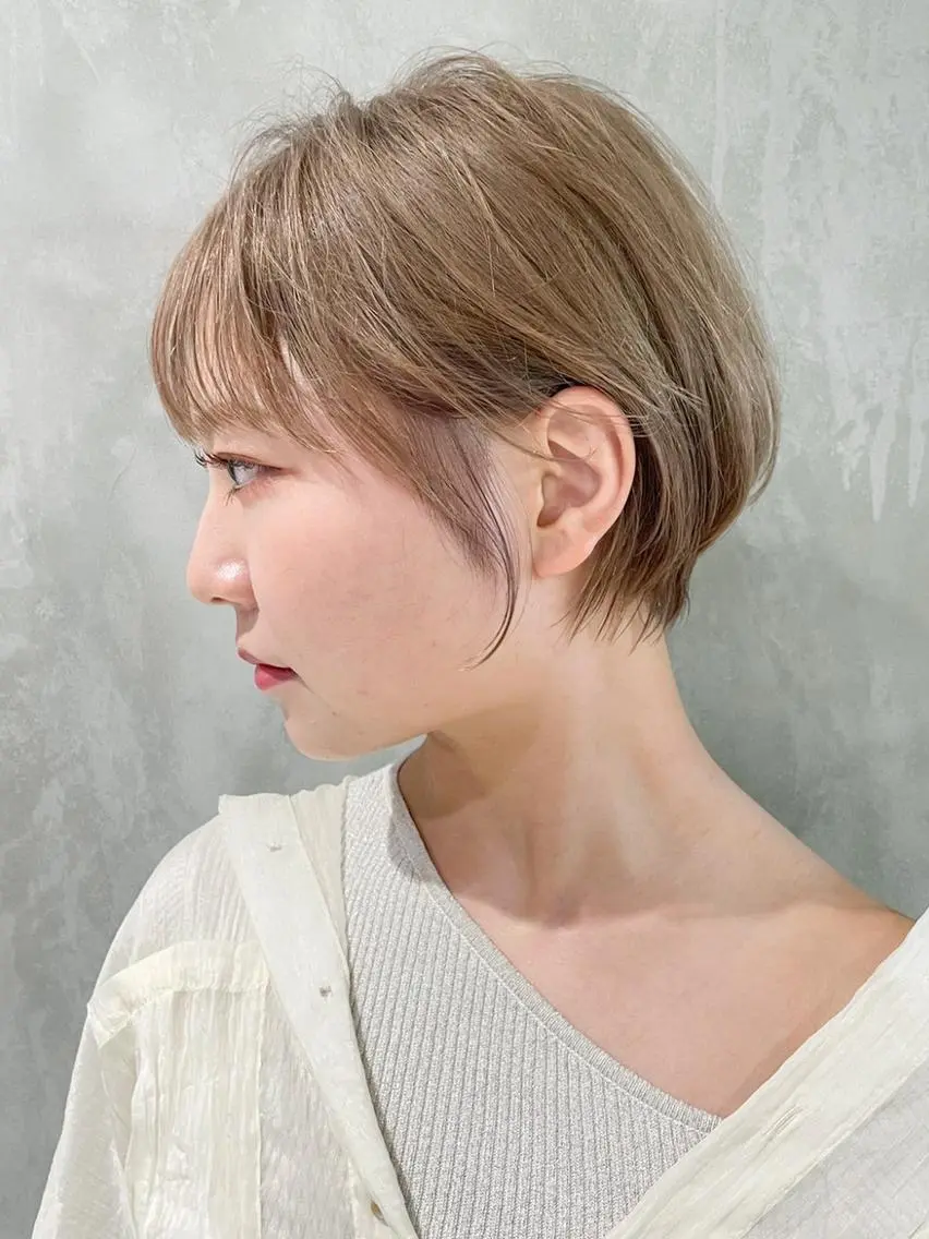 ショート カラー パーマ ヘアアレンジ ショートヘア ITbyALBUM 八王子店のヘアスタイル