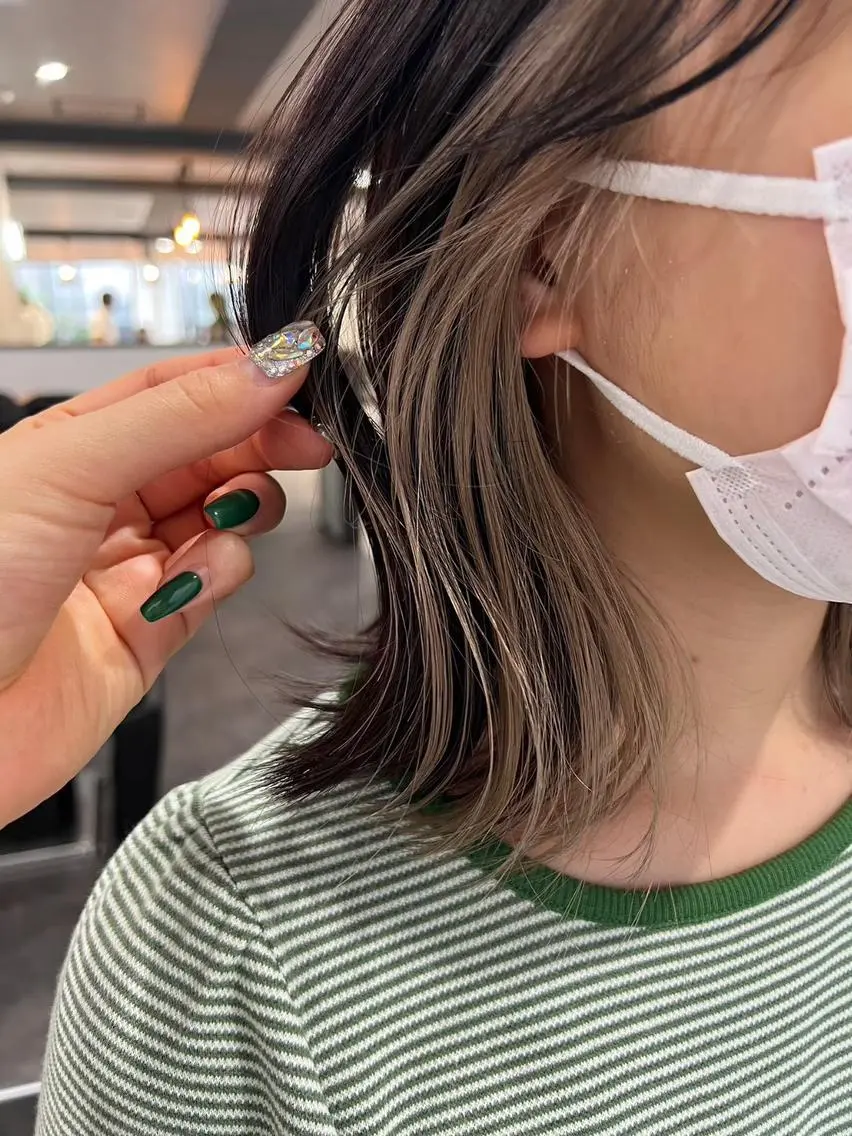 ミディアム カラー グラデーションカラー 盛れる艶髪カラー Harusa🎀のヘアスタイル