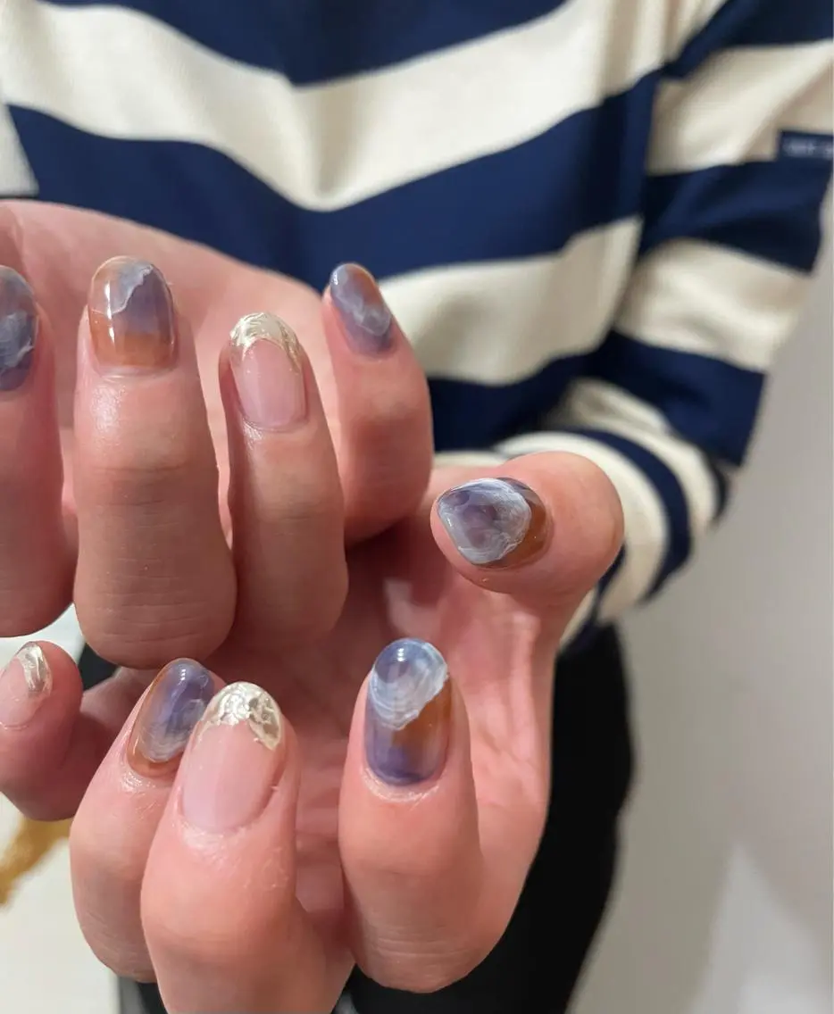 ネイル ハンドネイル フットネイル kiii.__ ✴︎*のネイルデザイン