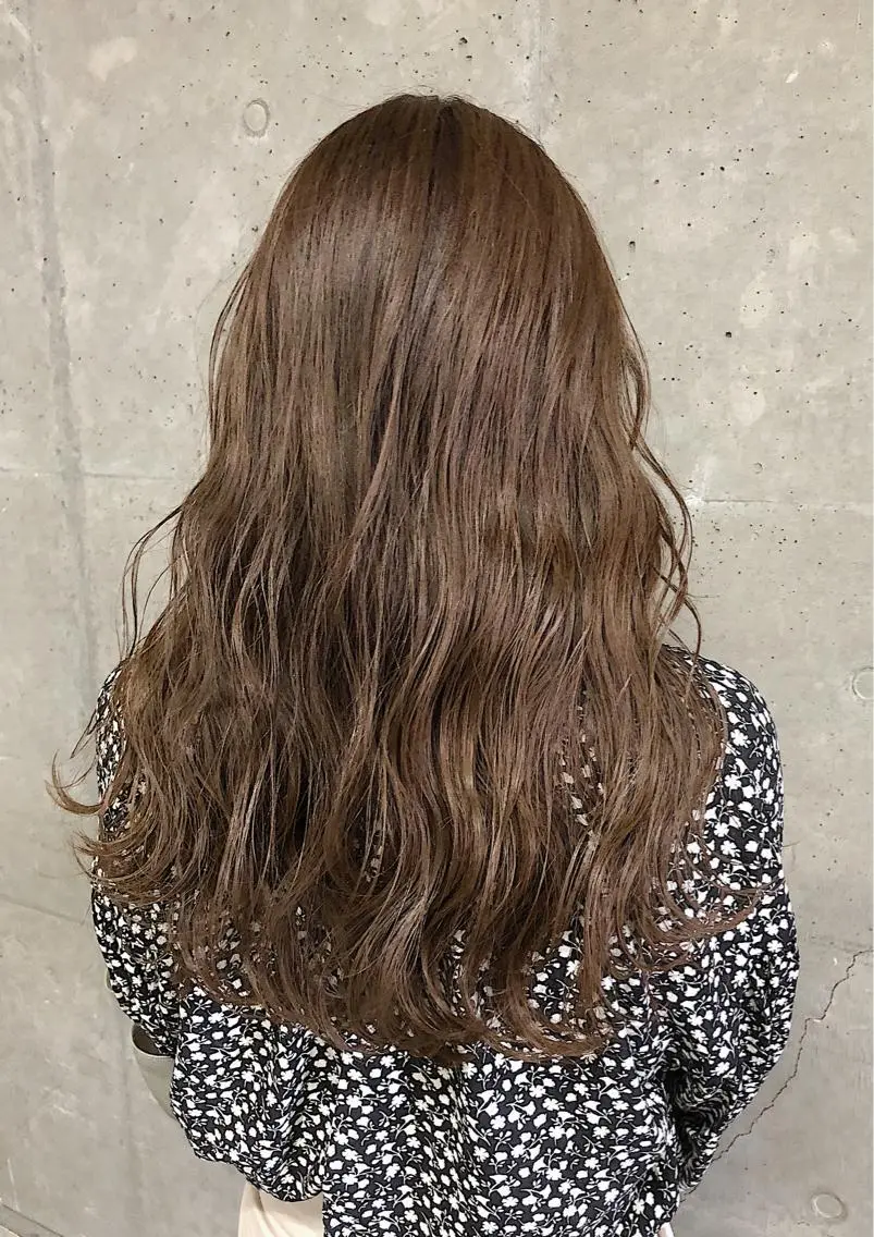 ロング カラー ベージュカラー ノンダメージ髪質改善 カラー💎/KURAのヘアスタイル