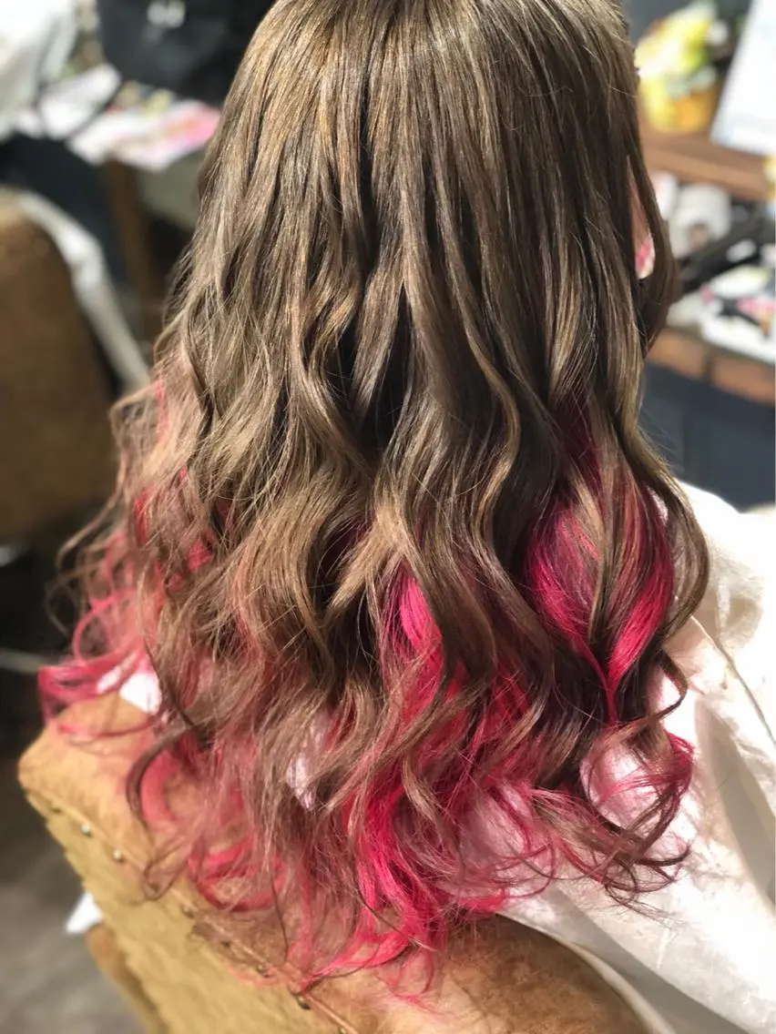 セミロング 西村 雄二/エクステのヘアスタイル