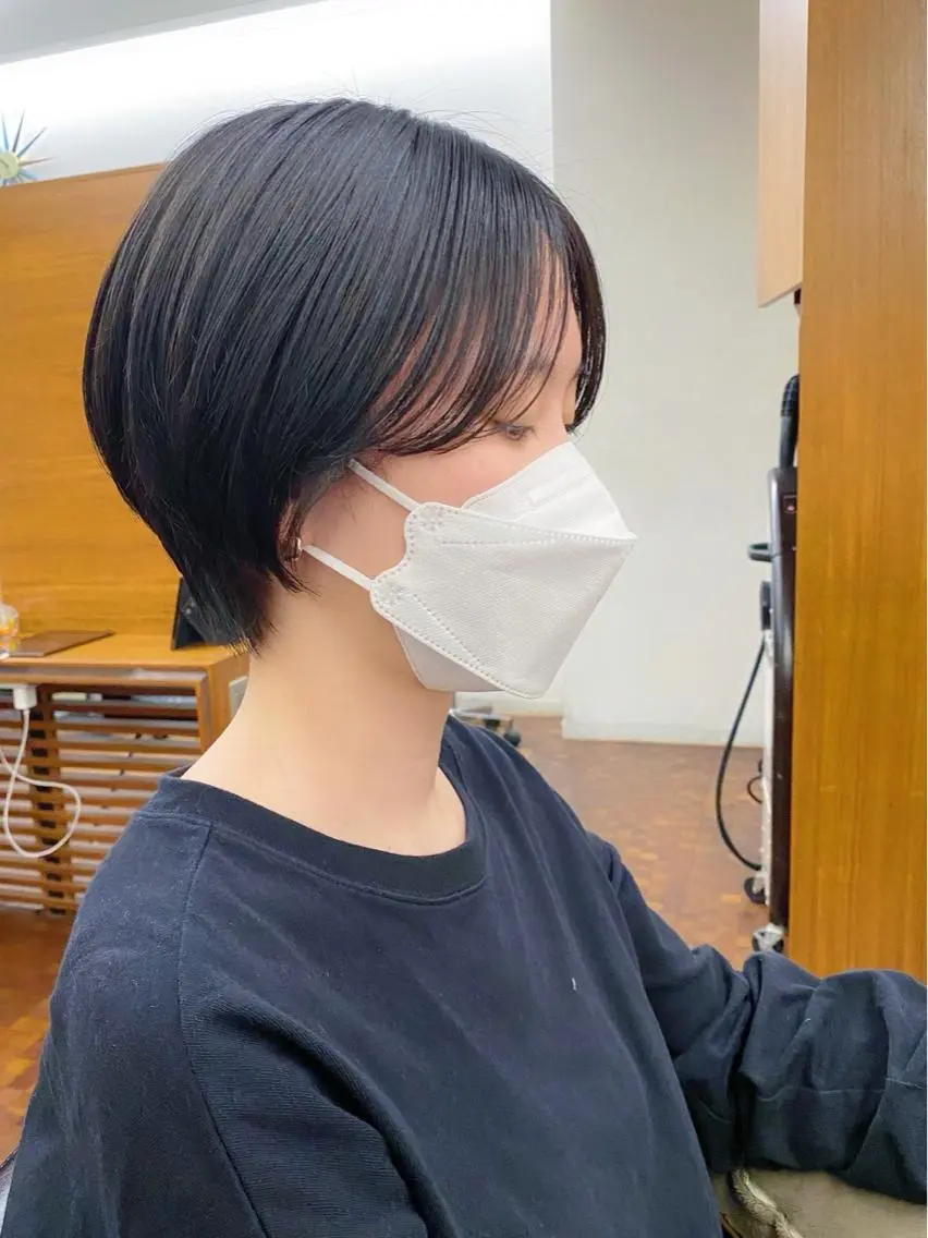 ショート 似合わせレイヤー/ ケアパーマ/高倉のヘアスタイル