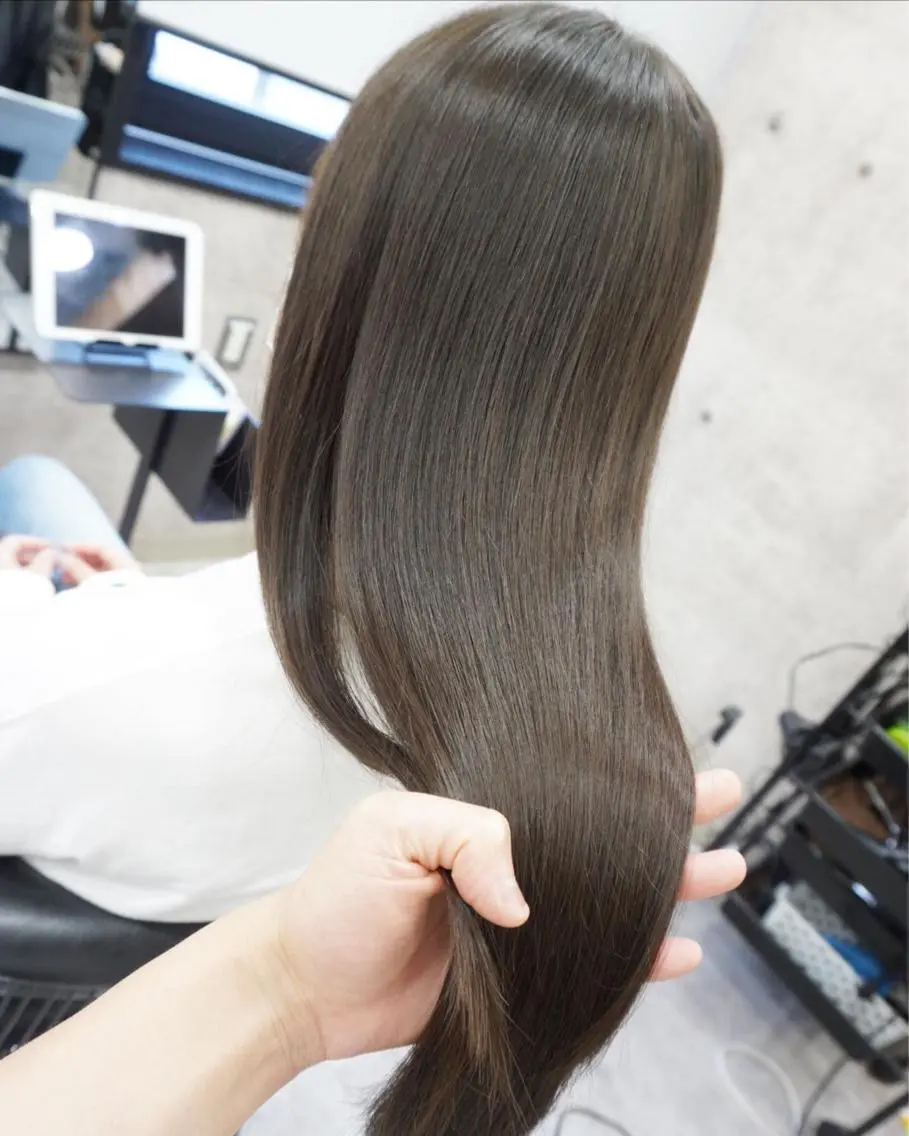 ロング トリートメント カット ヘアカラー トリートメント hair teria ryu 大塚のヘアスタイル
