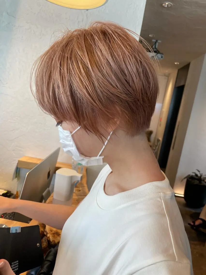 ショート カラー カット ヘアカラー トリートメント 🉐レイヤー/塩見 弘樹🉐渋谷のヘアスタイル