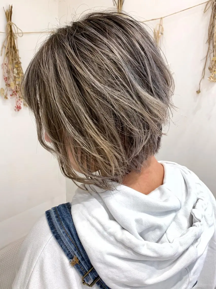 ショート カラー 縮毛矯正/髪質改善 ⭐️レイヤーの達人悟のヘアスタイル