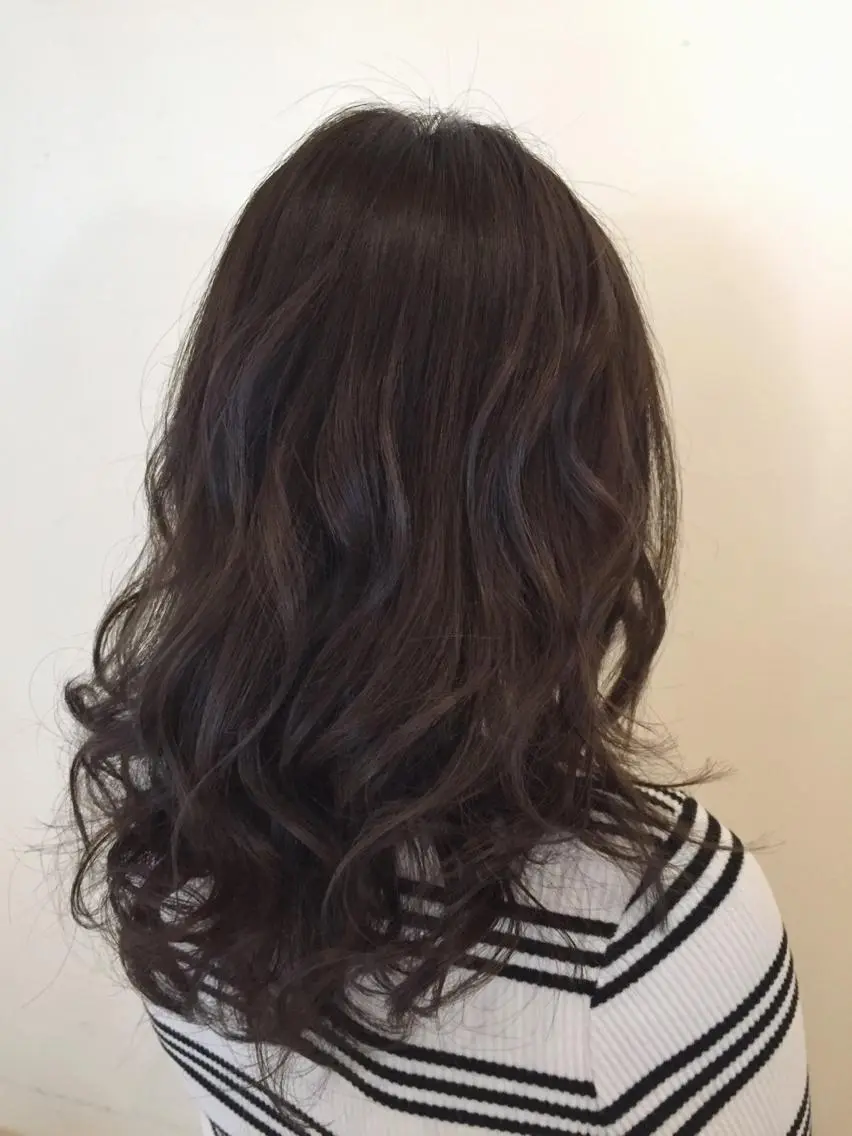 セミロング カラー ヘアアレンジ アッシュ ダークアッシュ レイヤーカット ◇おの あすか◇のヘアスタイル