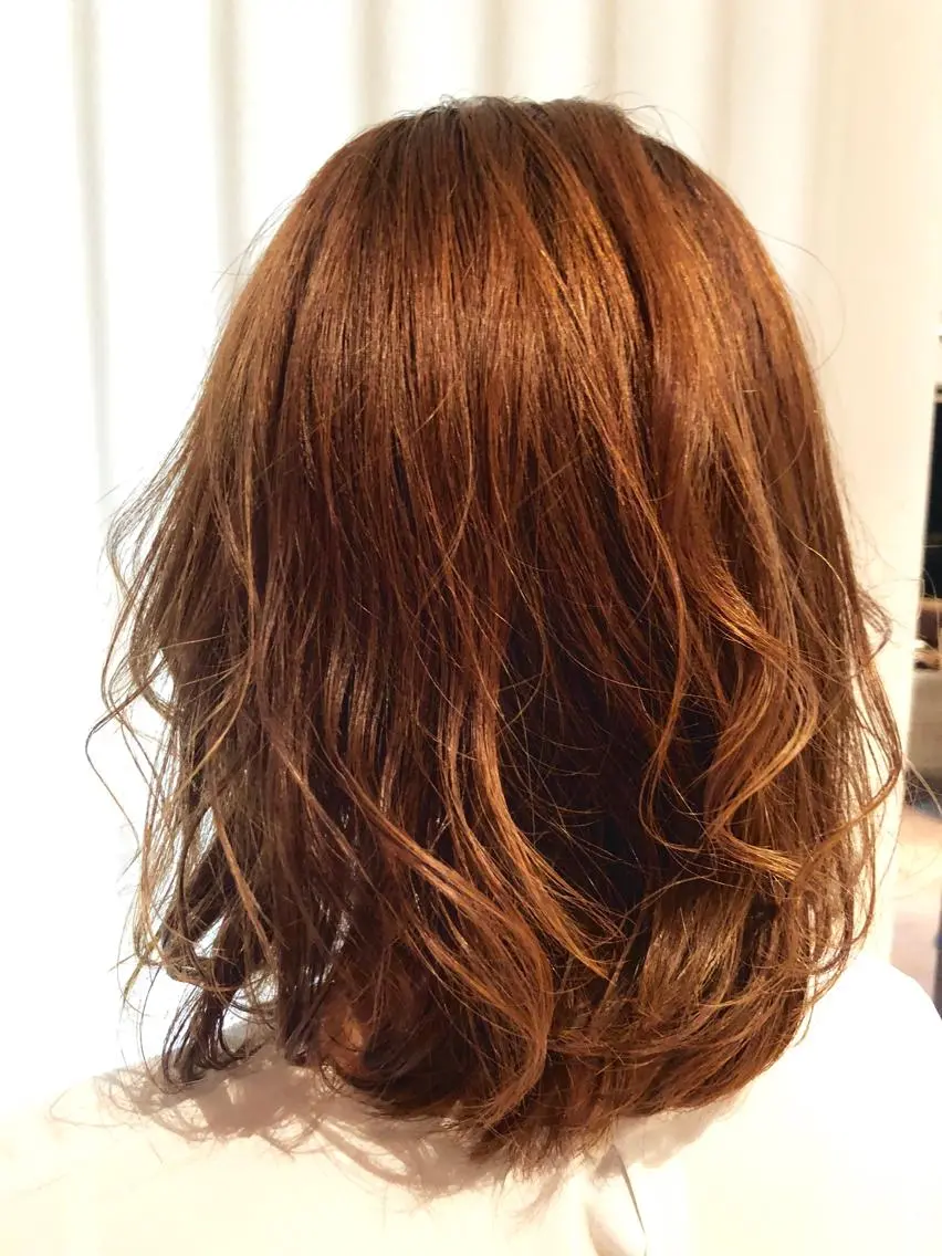 ミディアム ミディアムパーマ ⭕️メンズパーマ⭕️ 山口 裕太郎のヘアスタイル