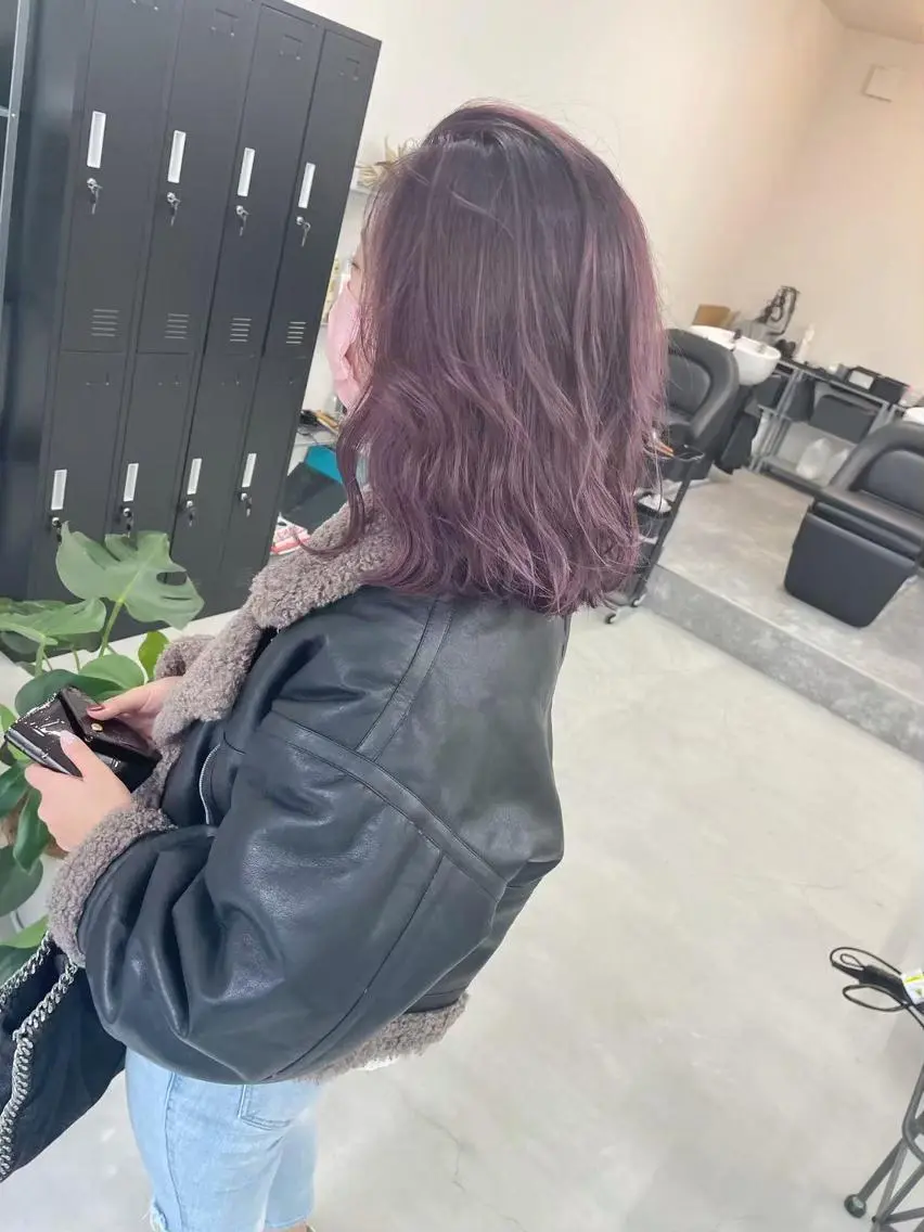 ミディアム カラー パーマ ヘアアレンジ ネイル マツエク・マツパ アイブロウ ショートボブ ミディアムパーマ バレイヤージュ ブリーチ ケアブリーチ カラー特化サロン大阪 ルービック江坂/新城のヘアスタイル