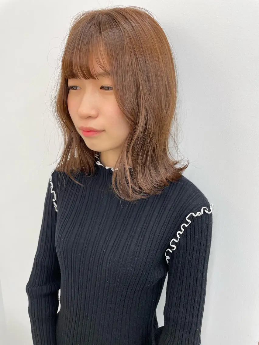 ミディアム オレンジブラウン スタイル撮影 モデル募集momoのその他イメージ