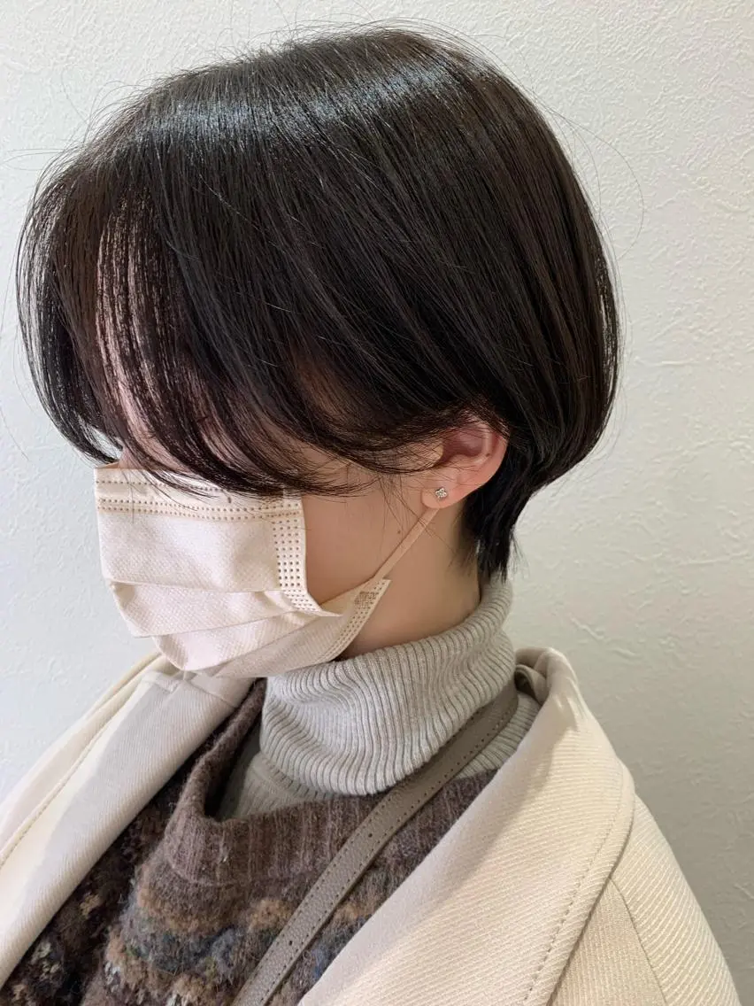 ショート ショートヘア カット トリートメント hubhair レイヤー/透明感のヘアスタイル