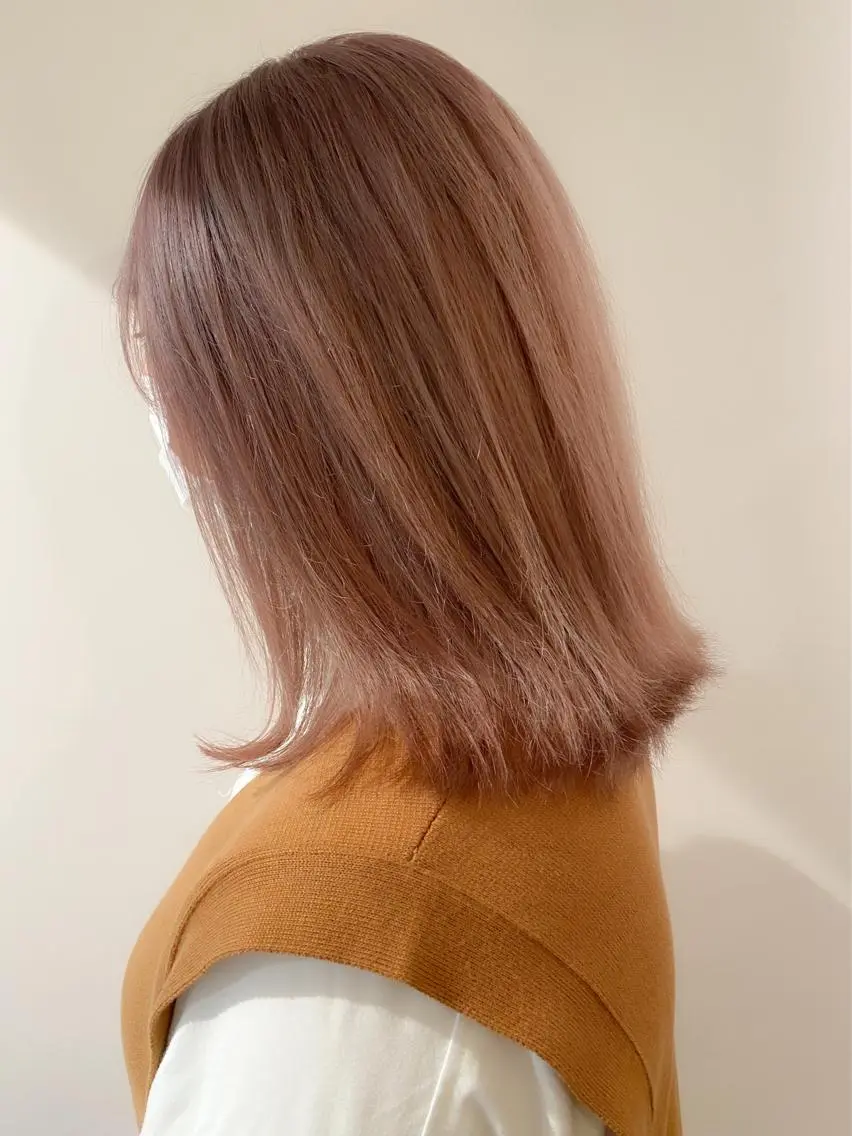 ミディアム カラー 中屋恵美⁑透明感 カラー⁑ナチュラルのヘアスタイル