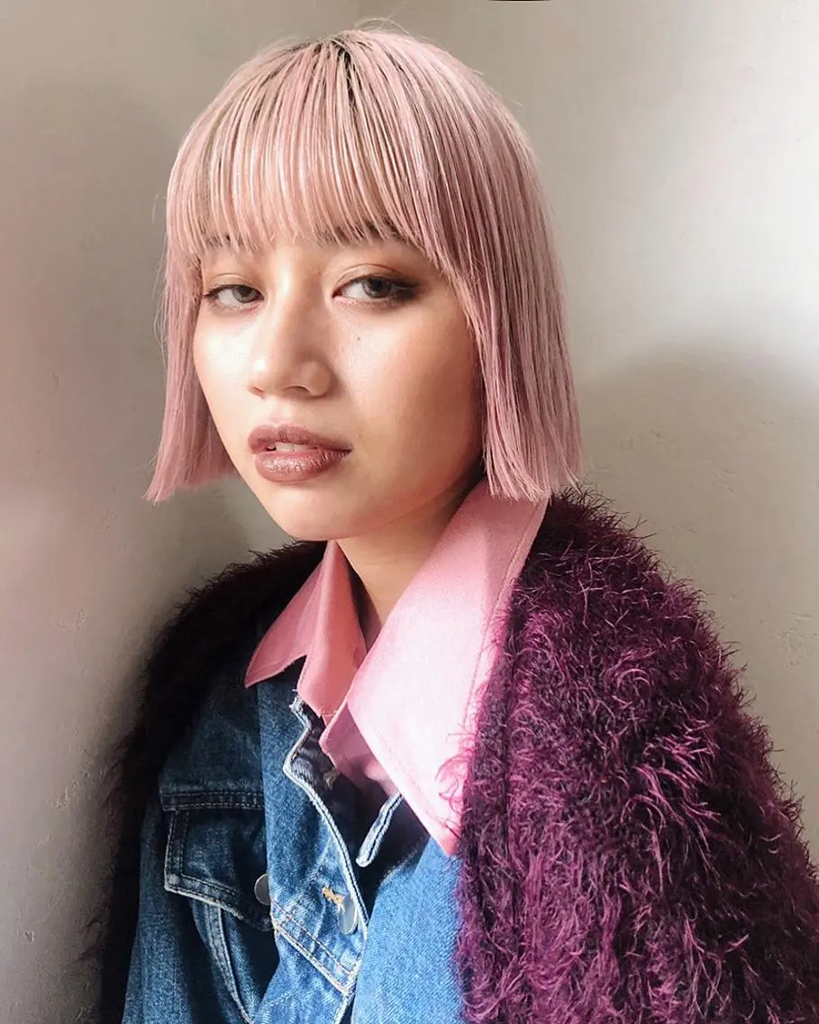 ショート ミウ☆ ブリーチダブルカラーのヘアスタイル