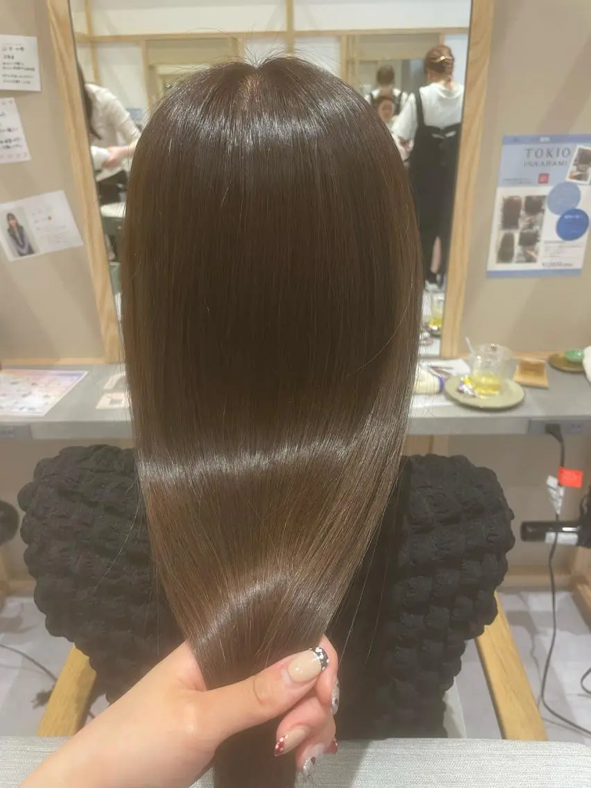 ロング トリートメント 酸熱トリートメント spinhair fluffyのヘアスタイル