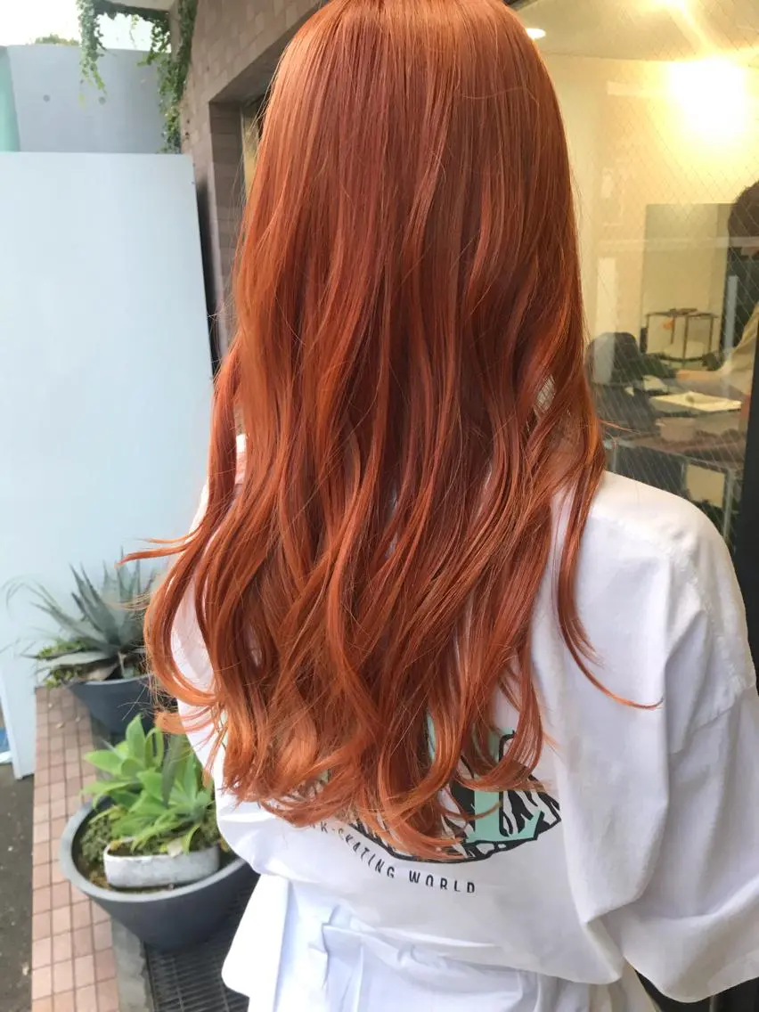 ロング ヘアカラー 横山 奈央のヘアスタイル