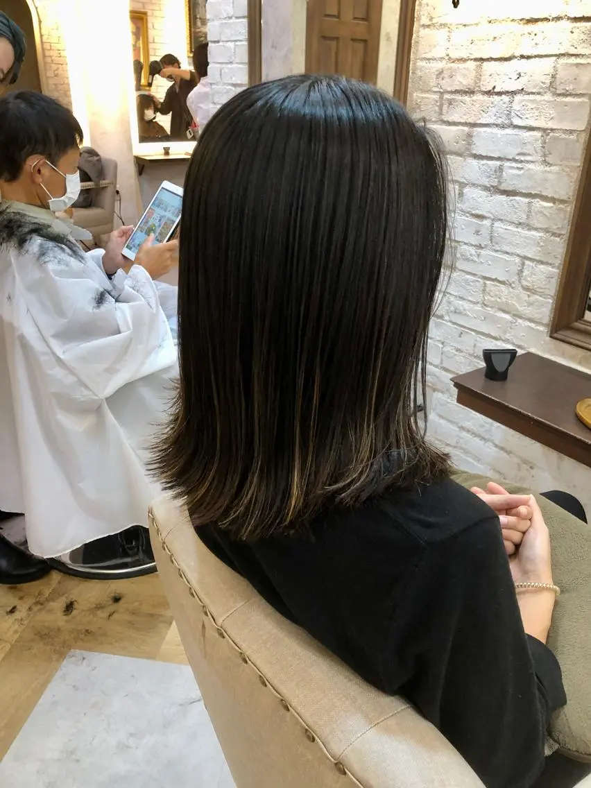 ミディアム 鷺沼駅徒歩1分 キシタクのヘアスタイル