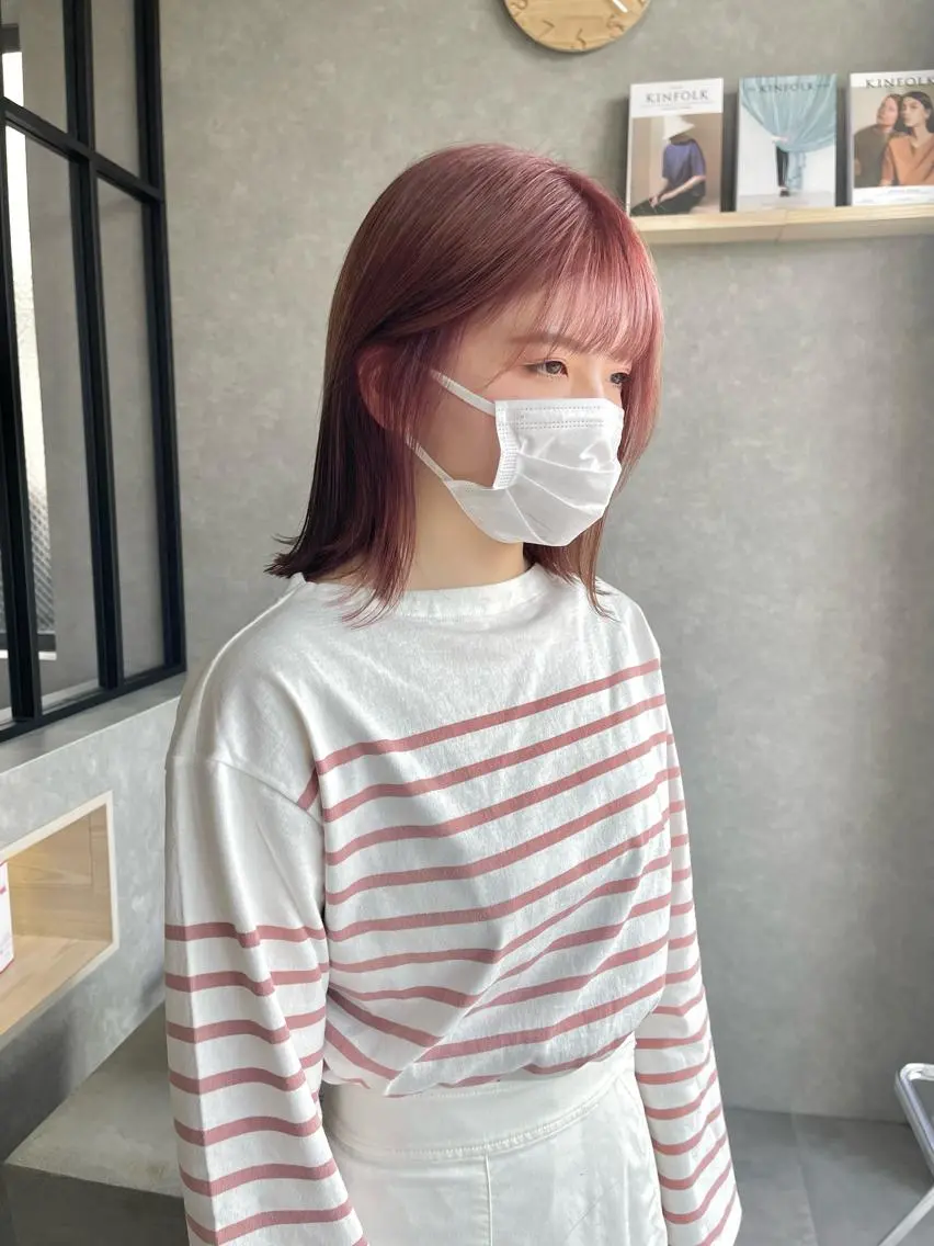 ミディアム カラー 一ノ瀬 暁のヘアスタイル