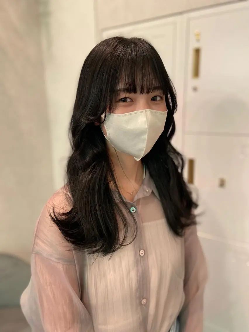 ロング 永井 亮のヘアスタイル