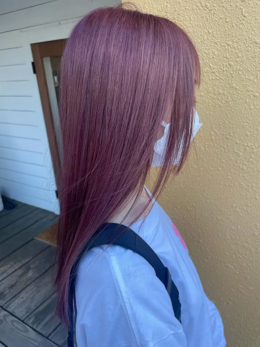 ロング カラー ブリーチ ケアブリーチ hair TREE RIEのヘアスタイル
