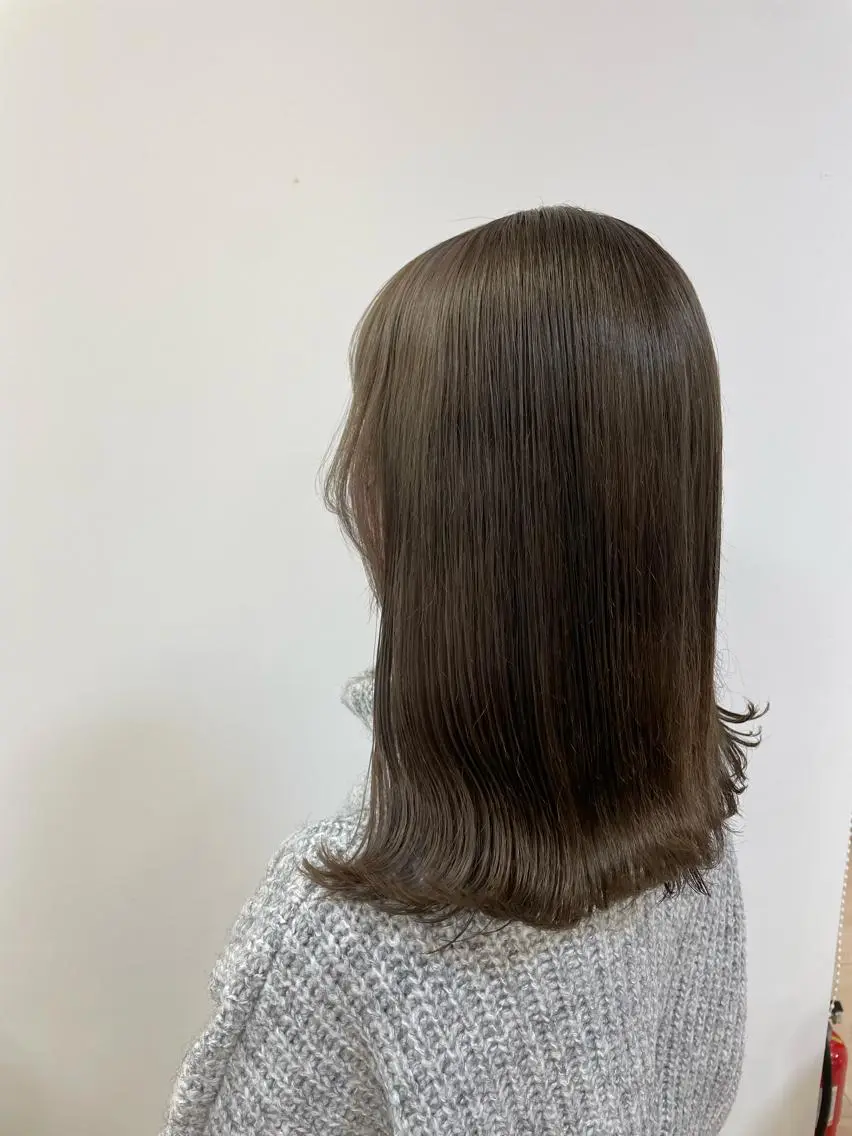 セミロング カラー カット ヘアカラー トリートメント ヘッドスパ ヘアセット モデル様募集中 /REIRIのヘアスタイル