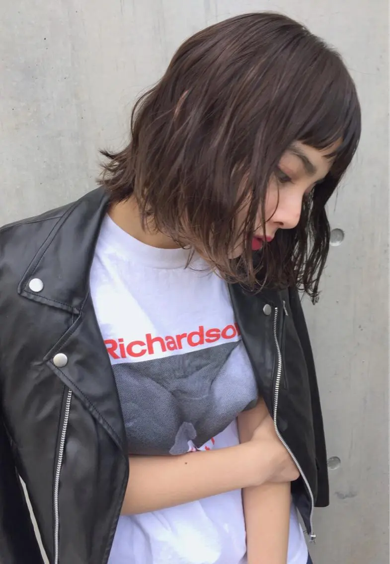 ミディアム 透明感カラー🌿ボブ ✨飛田 ケイのヘアスタイル