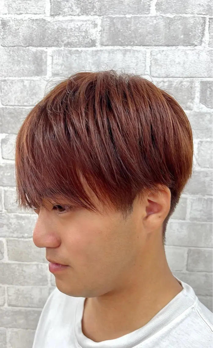カラー メンズ マッシュ ブラウンカラー レッドカラー 🧸メンズ専門🧸 蛯名修人のヘアスタイル