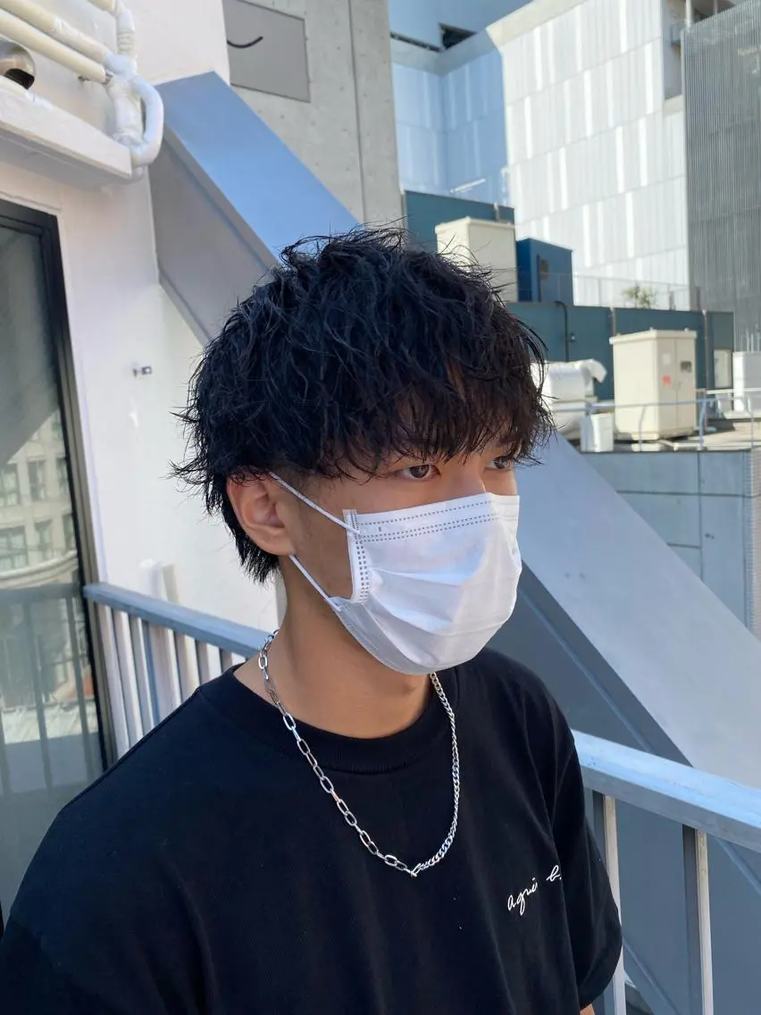 パーマ メンズ メンズパーマ メンズツイストパーマ ツイストパーマ カット パーマ ヘアセット 梅田中崎町メンズ 美容師ユースケのヘアスタイル